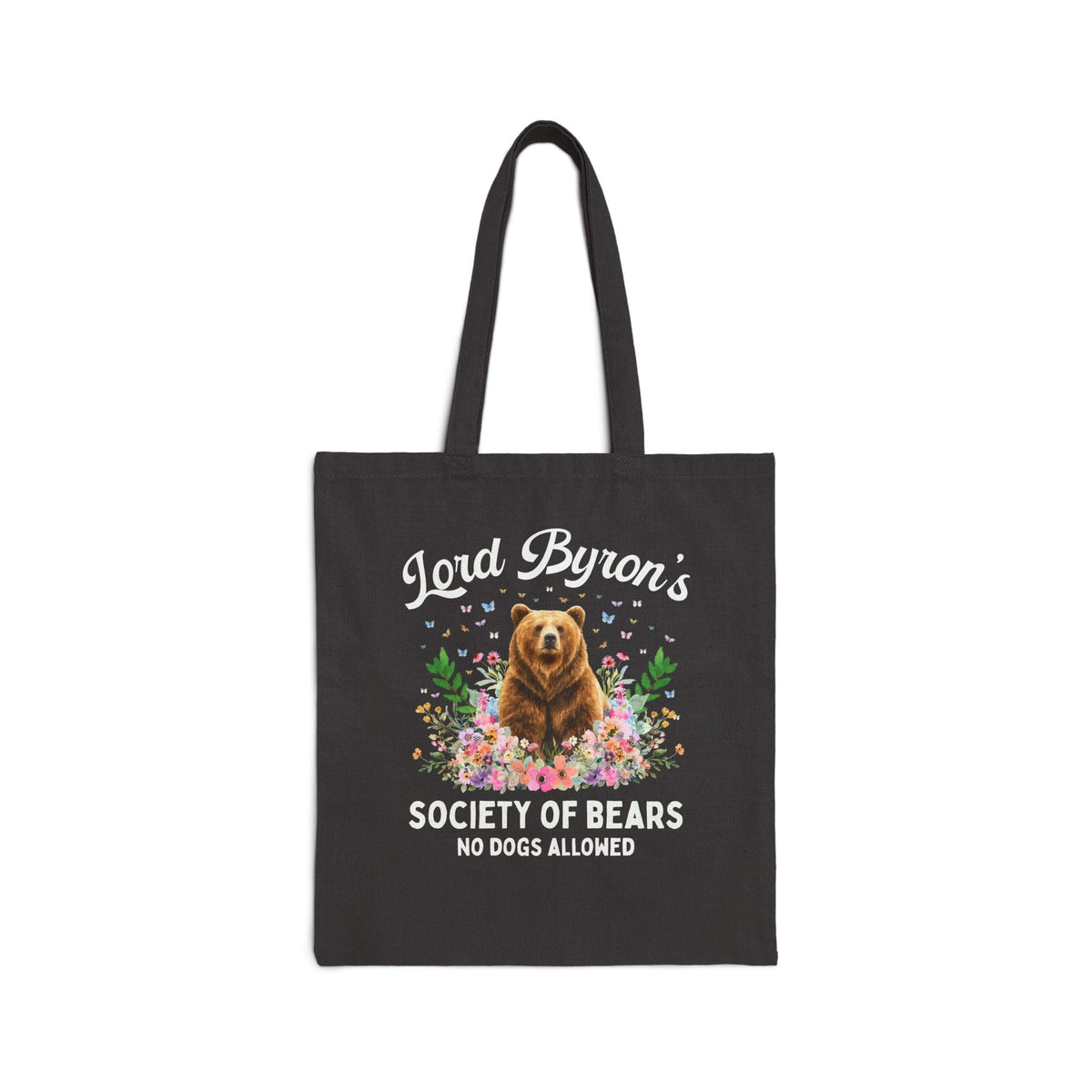 Lord Byron's Society of Bears Tote Bag: Bookish Animal Lover Tote for Classic Bookworm Who Loves English History and Animals - Opal and June