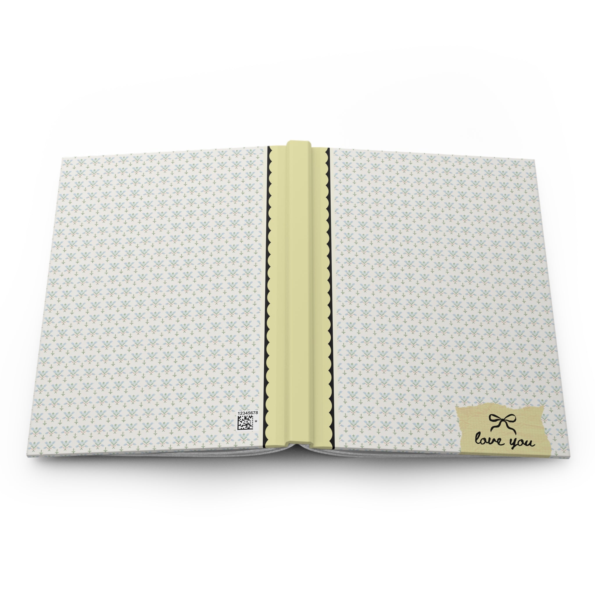 Love You Bow Notebook: Vintage Aesthetic - Opal and June