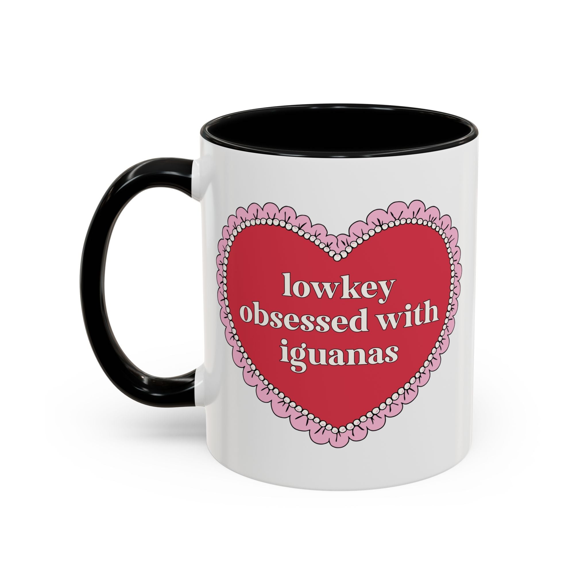 Lowkey Obsessed with Iguanas Coffee Mug: Science Teacher 11 Oz Coffee Mug, Animal Lover Coffee Mug for Friend Who Loves Iguanas - Opal and June