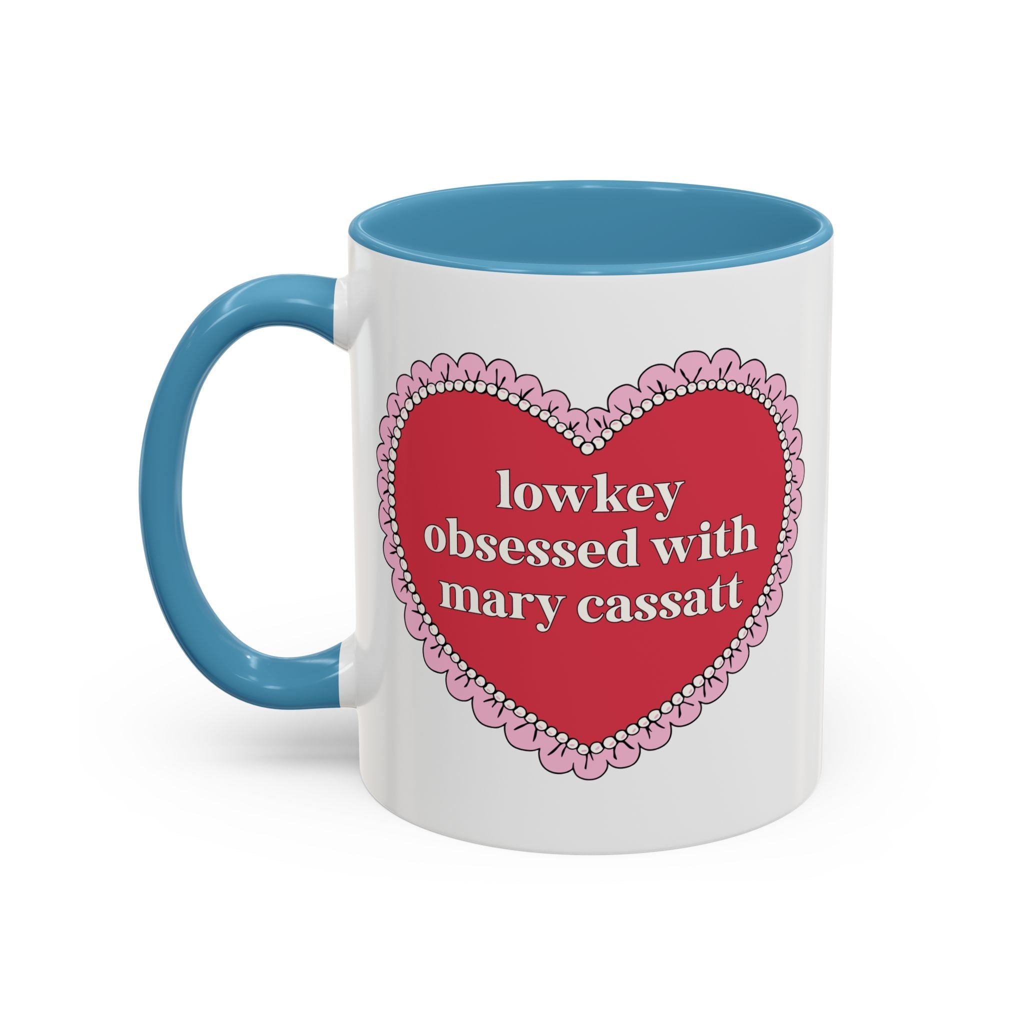 Lowkey Obsessed with Mary Cassatt Coffee Mug: Art History Lover 11 Oz Coffee Mug, Gift for 19th Century Impressionist Art Historian or Museum Lover - Opal and June