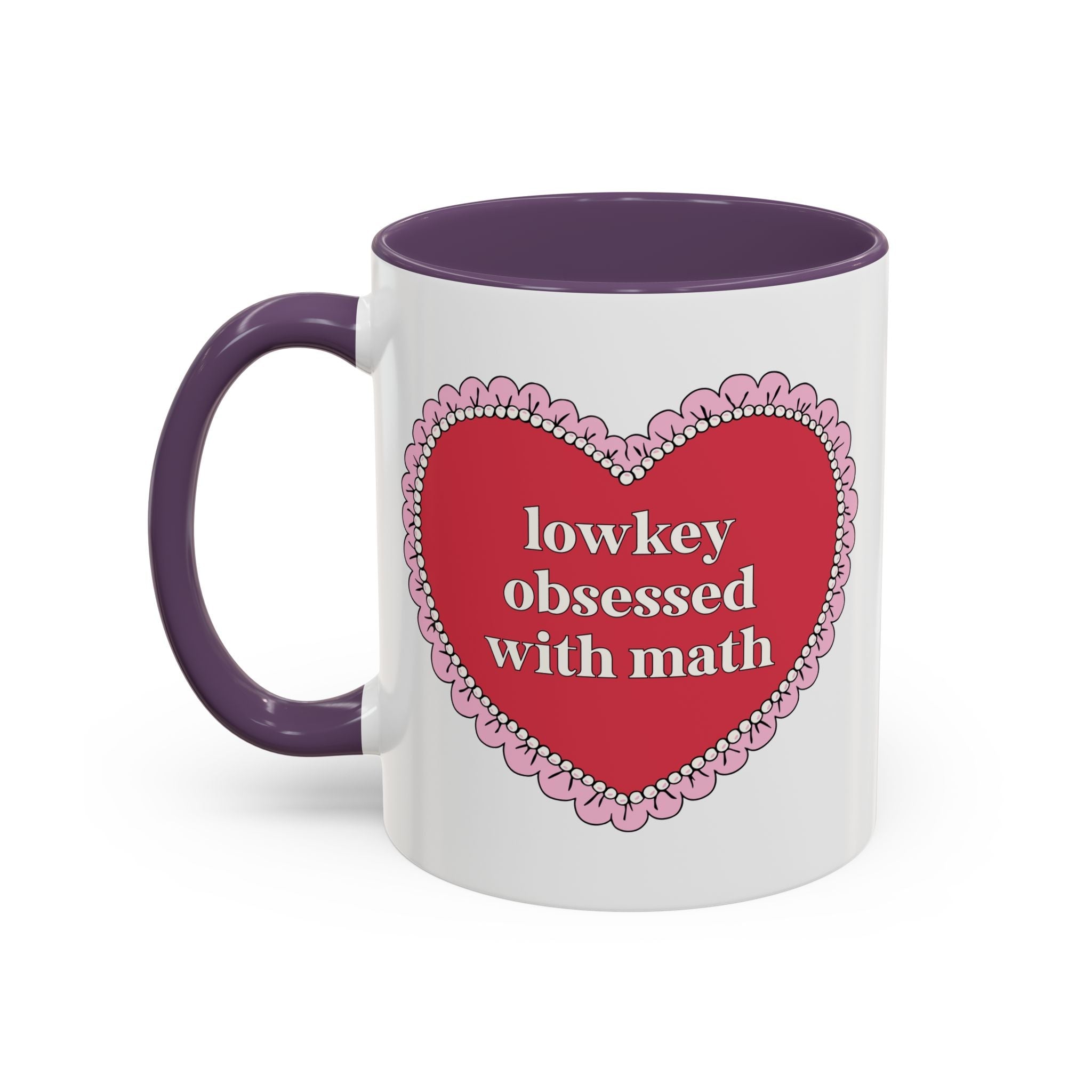 Lowkey Obsessed with Math Coffee Mug: Math Teacher 11 Oz Coffee Mug, Teacher Appreciation Gift for Math Professor or Math Major - Opal and June