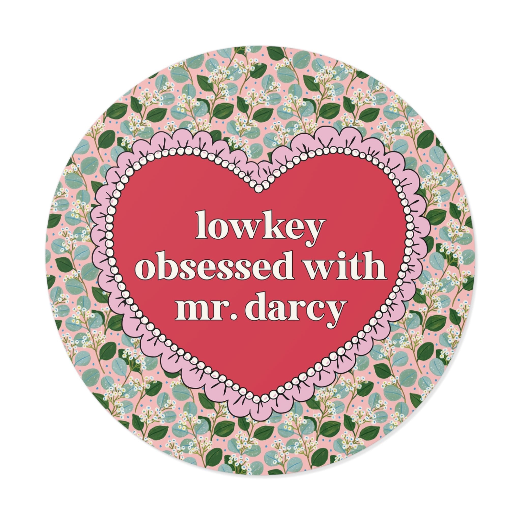 Lowkey Obsessed with Mr. Darcy Sticker - Opal and June