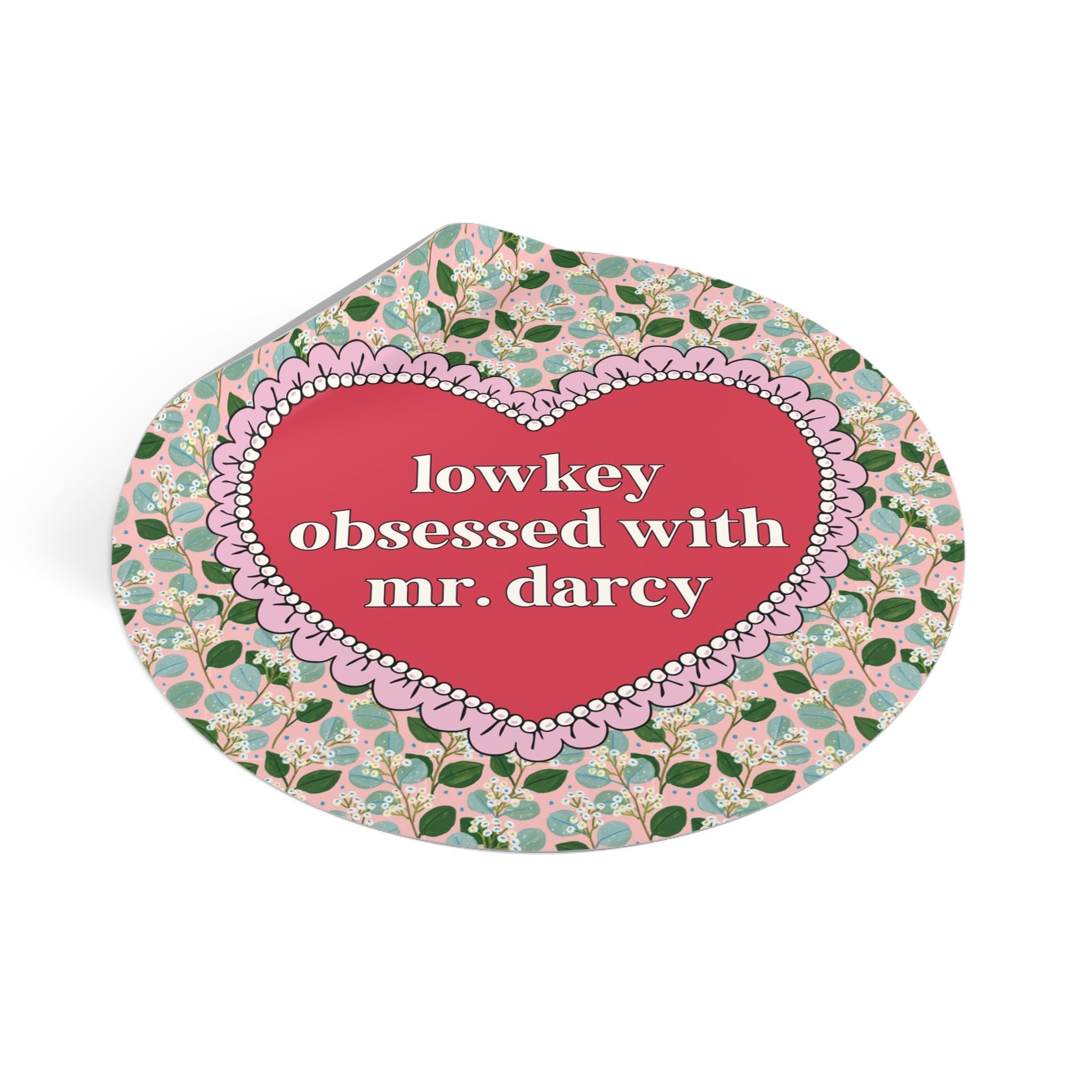Lowkey Obsessed with Mr. Darcy Sticker - Opal and June