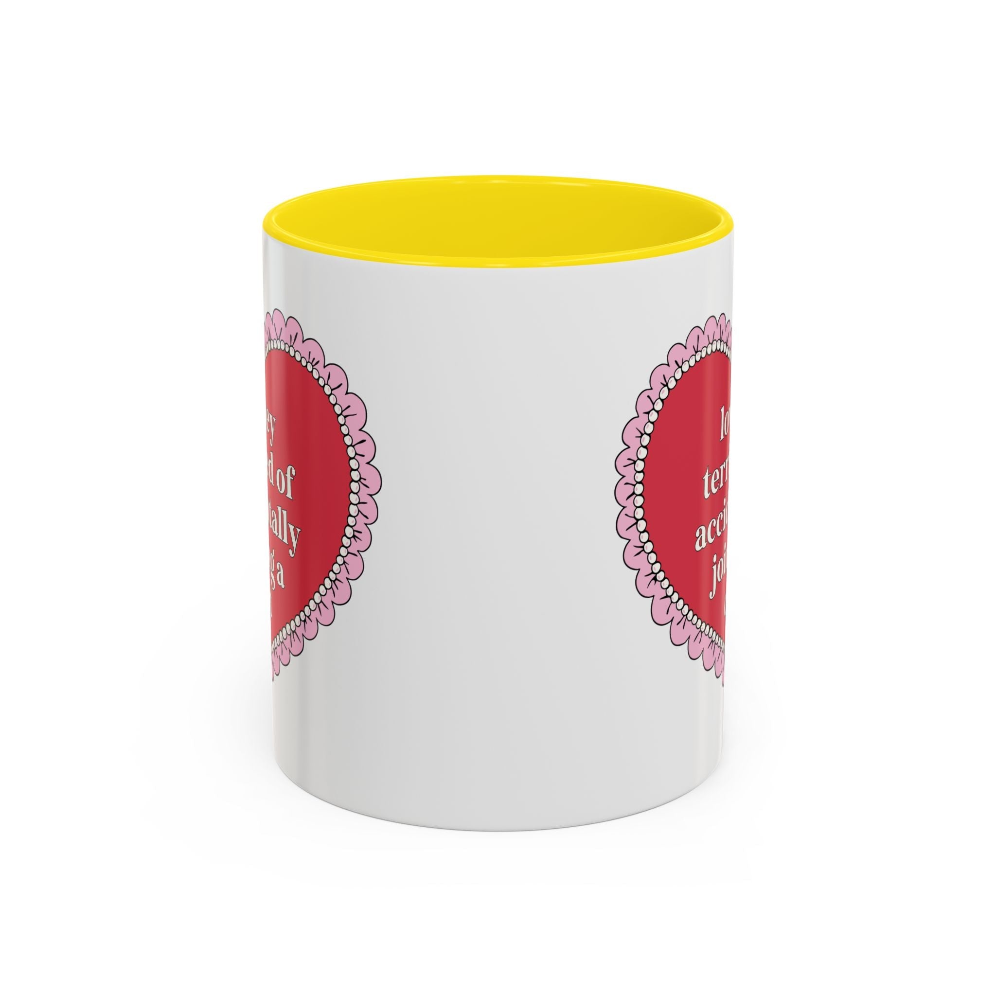 Lowkey Terrified of Accidentally Joining a Cult Coffee Mug: Funny Saying Coffee Lover Gift, Spooky and Morbid History Lover Gift - Opal and June