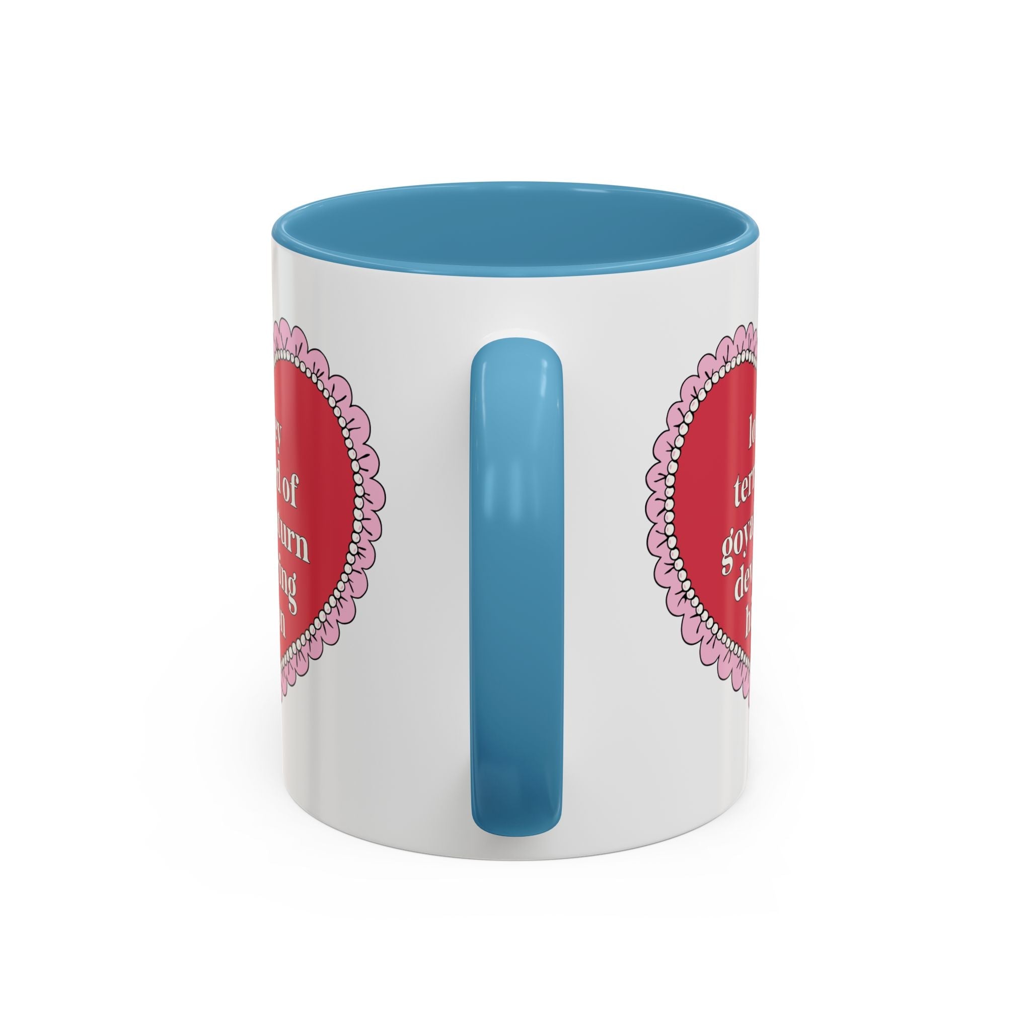 Lowkey Terrified of Goya's Saturn Devouring His Son Coffee Mug: 11 Oz Coffee Mug for Art History Lover, Silly and Cute Birthday Gift for Humanities Major - Opal and June