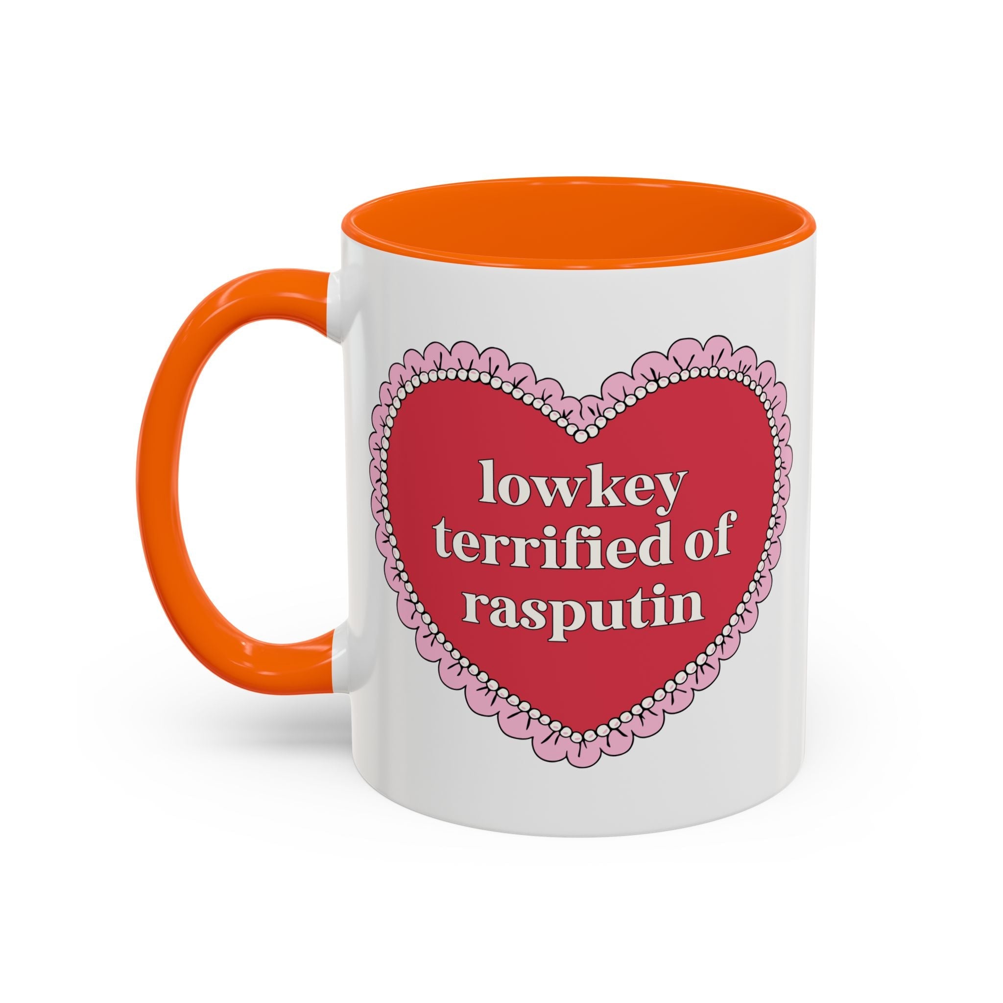 Lowkey Terrified of Rasputin History Lover Mug: Funny Saying Russian History Professor Gift, 11 Oz Coffee Mug Present for Historian - Opal and June
