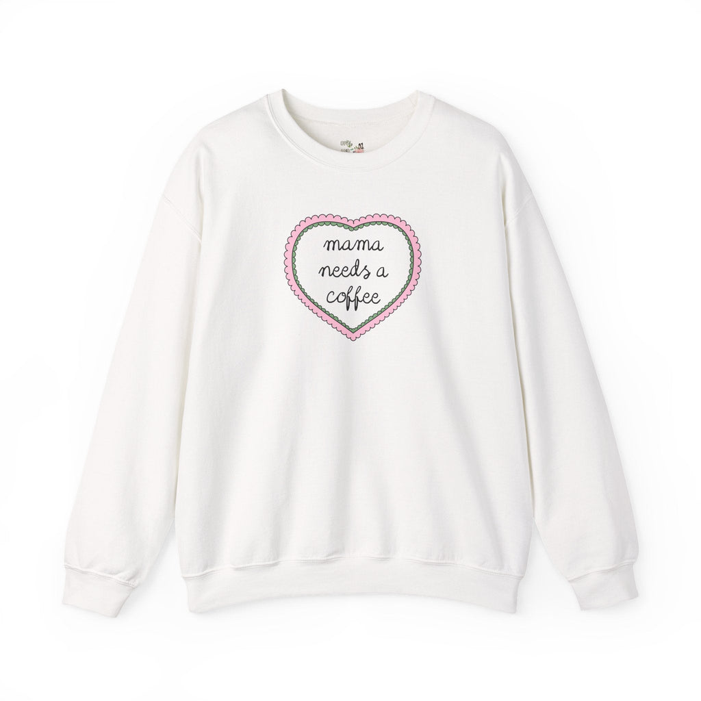 Mama Needs a Coffee: Funny Saying Mother's Day Sweatshirt, Mom Who Loves Coffee, Cute Birthday Gift, Coffee Lover, Silly New Mama Crewneck - Opal and June