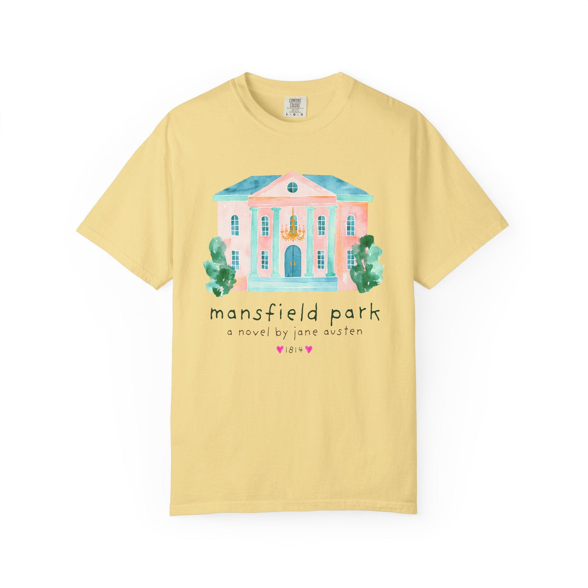 Mansfield Park: A Novel by Jane Austen Book Lover T-Shirt, Cute Bookish Tee Shirt for Classic Literature Reader or Bookworm - Opal and June