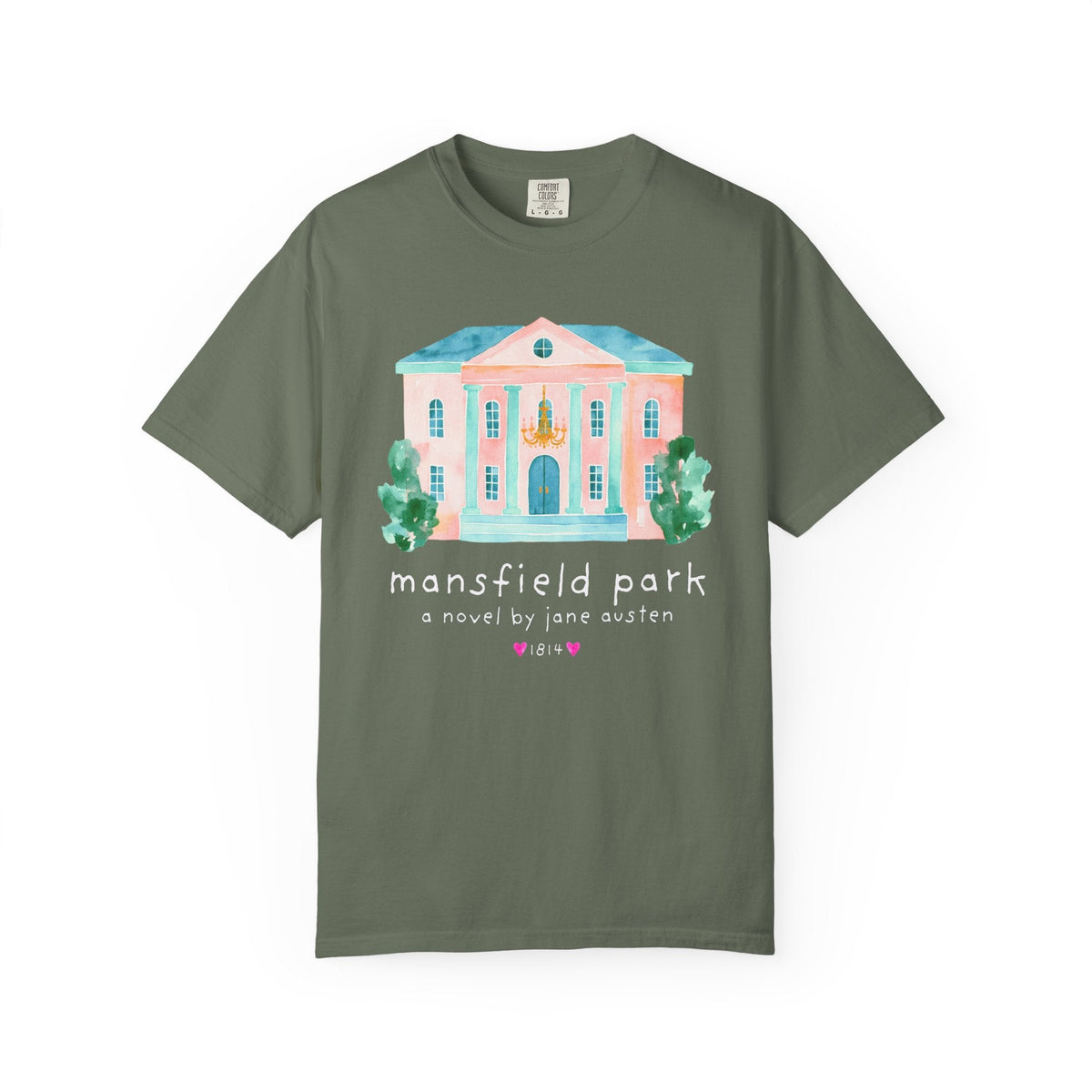 Mansfield Park: A Novel by Jane Austen Book Lover T-Shirt, Cute Bookish Tee Shirt for Classic Literature Reader or Bookworm - Opal and June