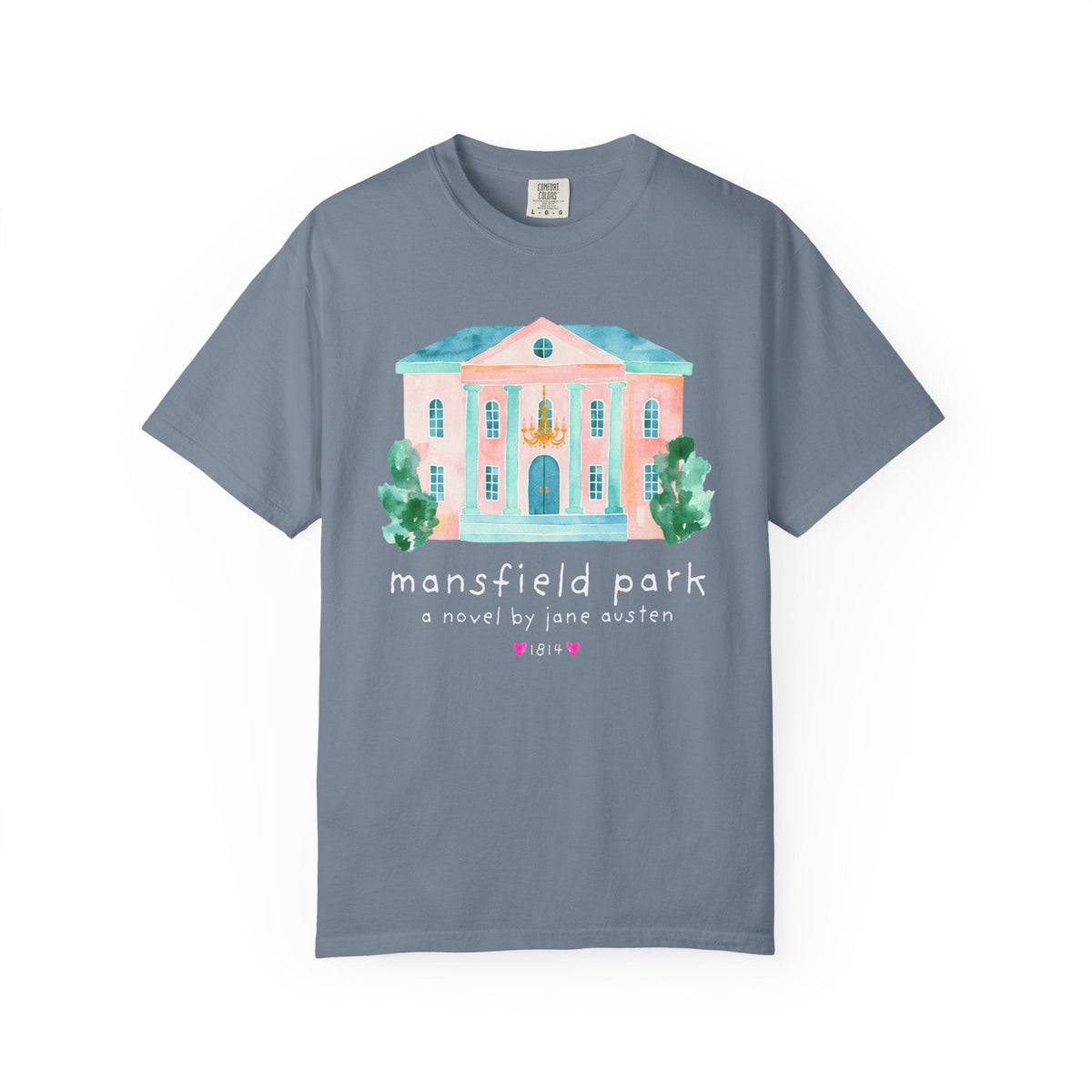 Mansfield Park: A Novel by Jane Austen Book Lover T-Shirt, Cute Bookish Tee Shirt for Classic Literature Reader or Bookworm - Opal and June