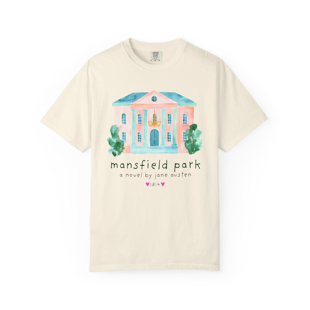 Mansfield Park: A Novel by Jane Austen Book Lover T-Shirt, Cute Bookish Tee Shirt for Classic Literature Reader or Bookworm - Opal and June