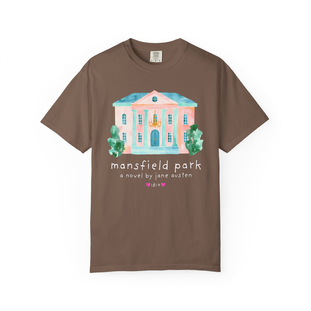 Mansfield Park: A Novel by Jane Austen Book Lover T-Shirt, Cute Bookish Tee Shirt for Classic Literature Reader or Bookworm - Opal and June