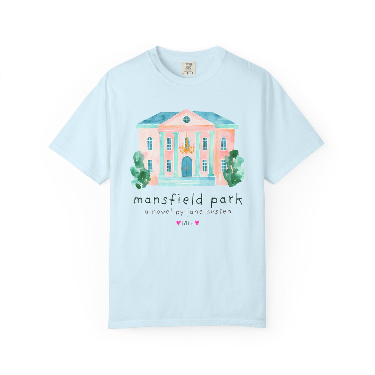 Mansfield Park: A Novel by Jane Austen Book Lover T-Shirt, Cute Bookish Tee Shirt for Classic Literature Reader or Bookworm - Opal and June