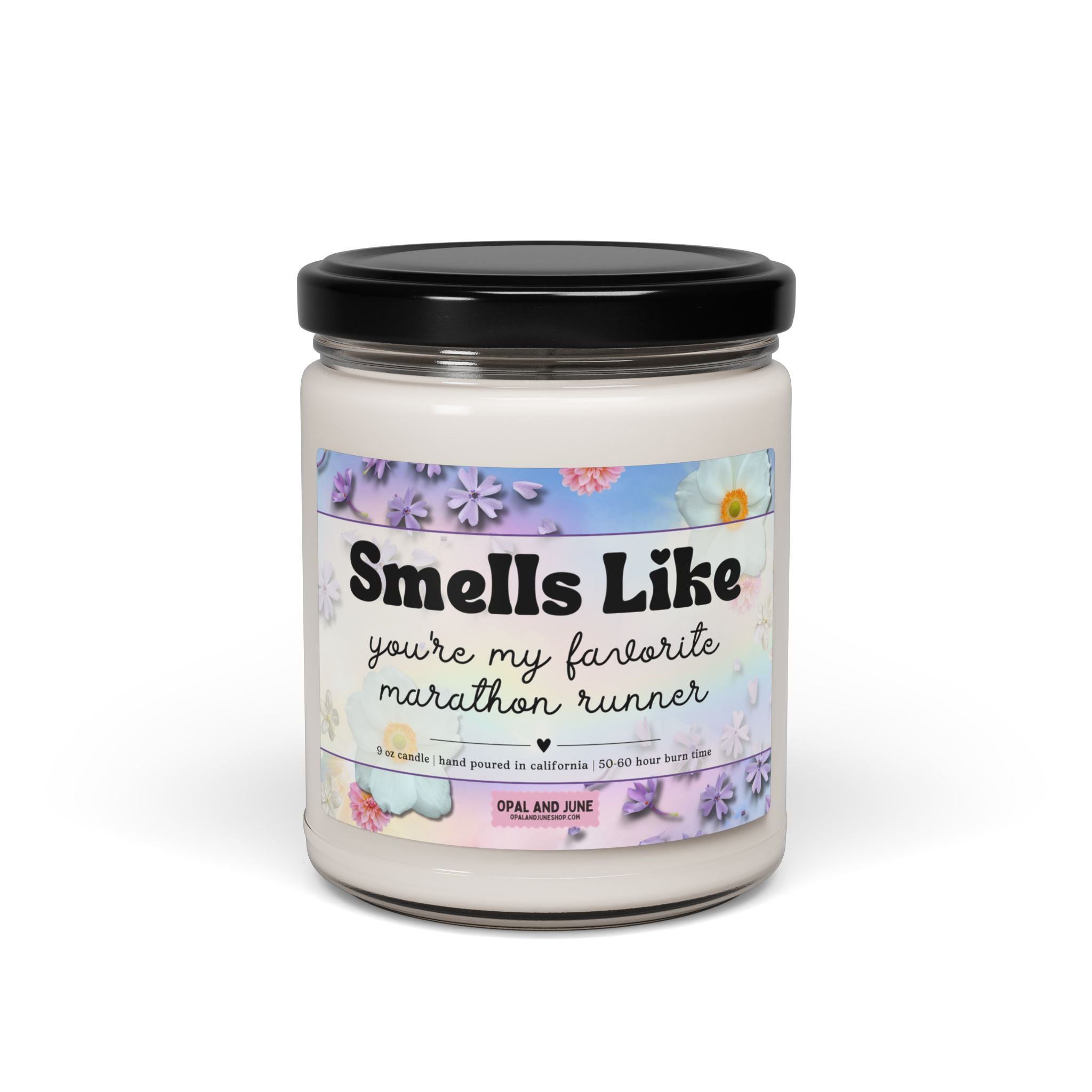 Marathon Runner Gift: Smells Like You're My Favorite Marathon Runner | Gift for Friend or Sibling Who Ran A Marathon, Marathon Girl Gift - Opal and June