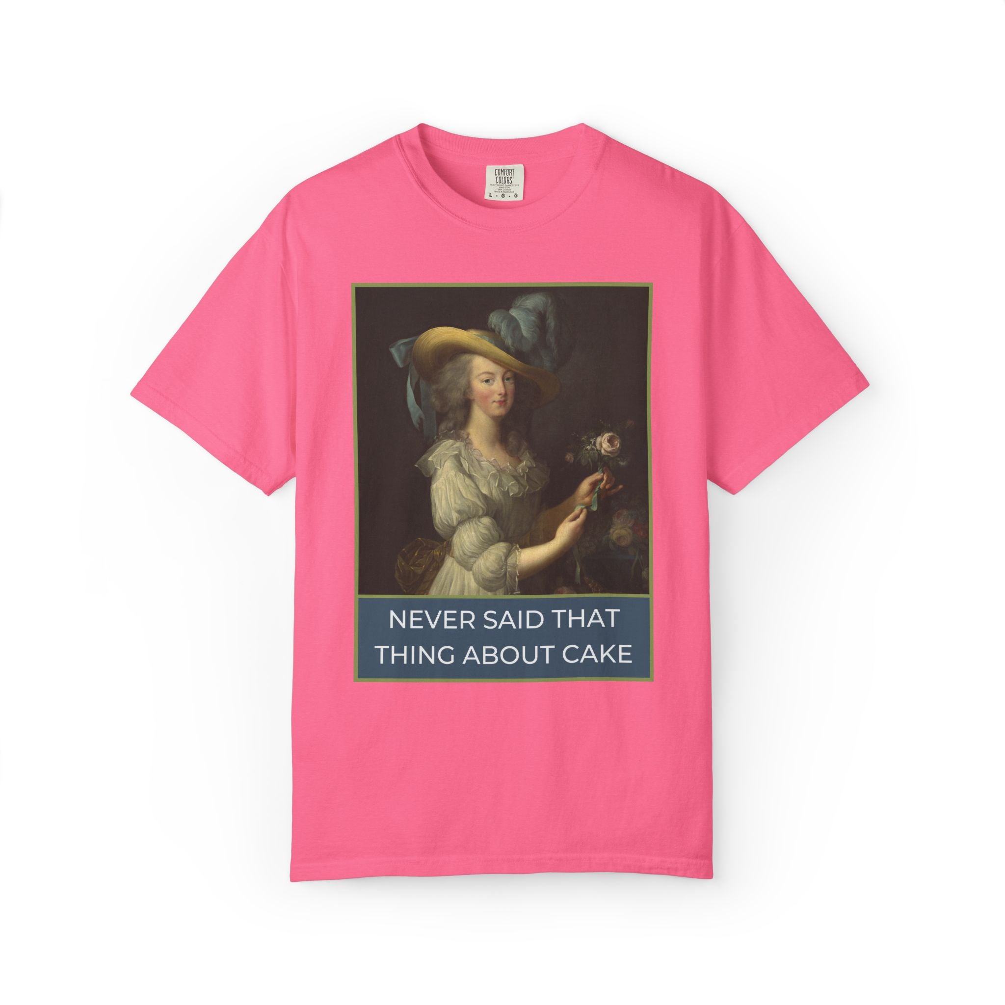 Marie Antoinette Art History Tee Shirt for Historian Who Loves Famous Queens: Never Said That Thing About Cake, Women's Royal History Tee - Opal and June