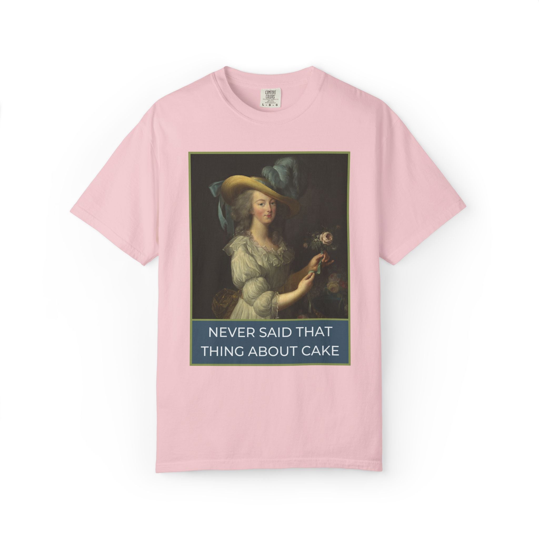 Marie Antoinette Art History Tee Shirt for Historian Who Loves Famous Queens: Never Said That Thing About Cake, Women's Royal History Tee - Opal and June