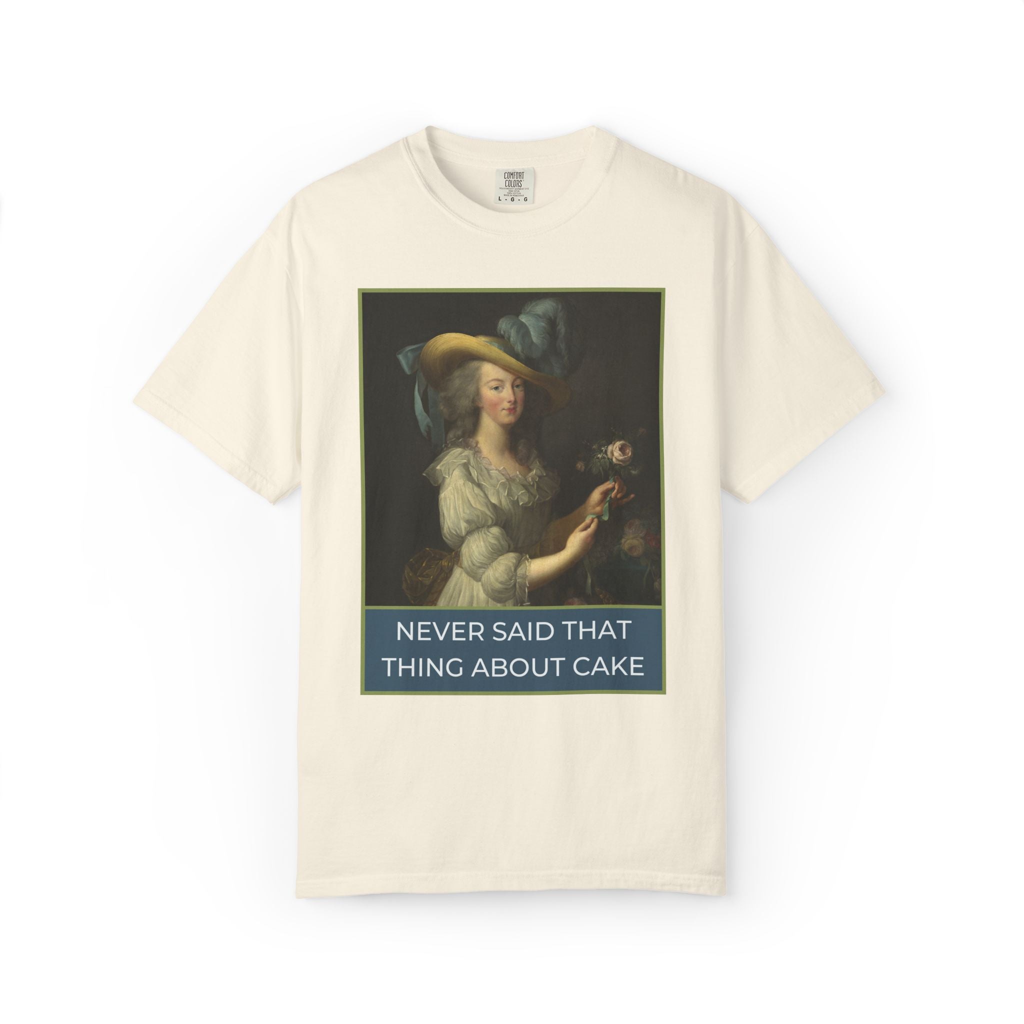 Marie Antoinette Art History Tee Shirt for Historian Who Loves Famous Queens: Never Said That Thing About Cake, Women's Royal History Tee - Opal and June