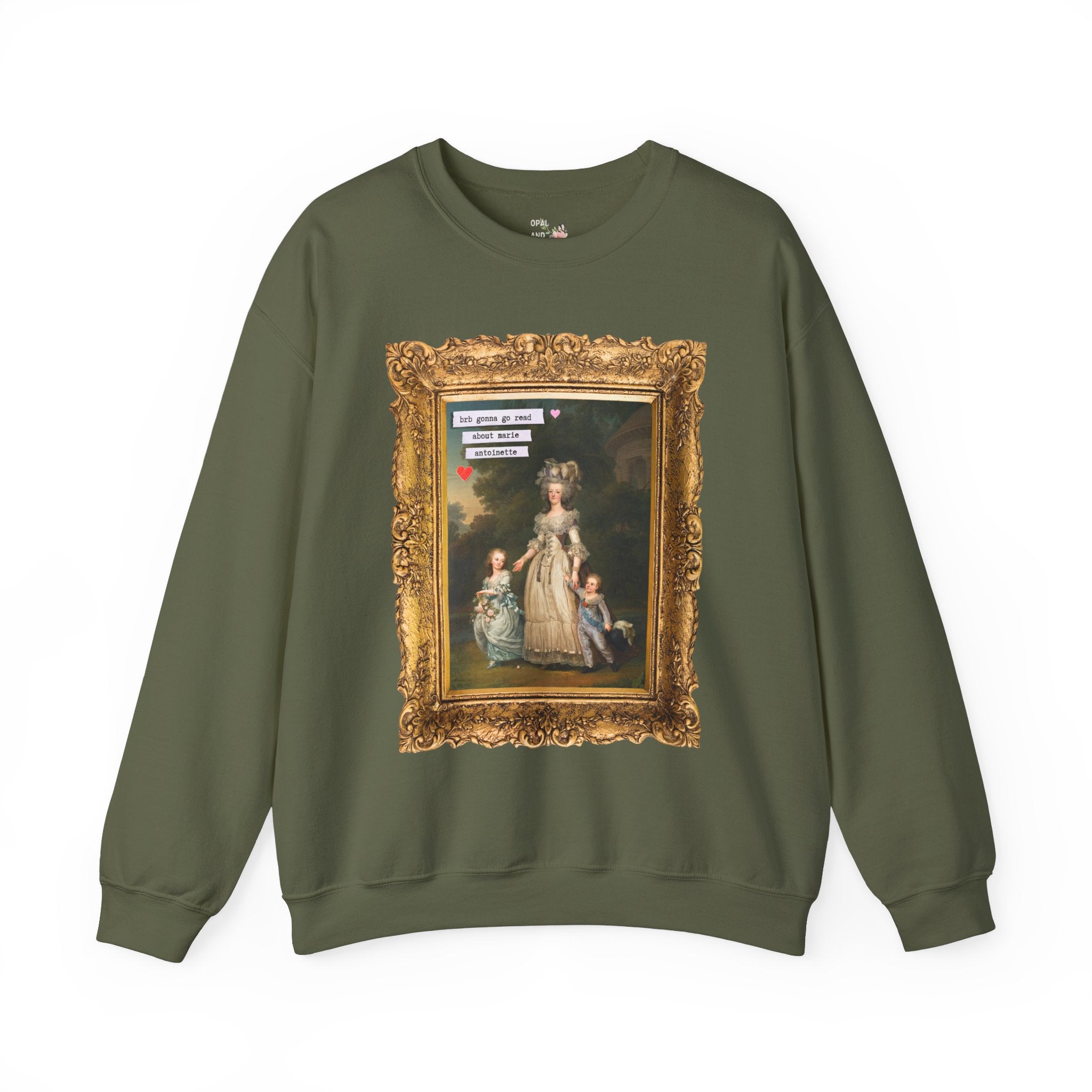 Marie Antoinette Sweatshirt, Historian Who Loves Reading, Book Lover Gift Idea, Famous Paintings, Art History Gift, French History Professor - Opal and June