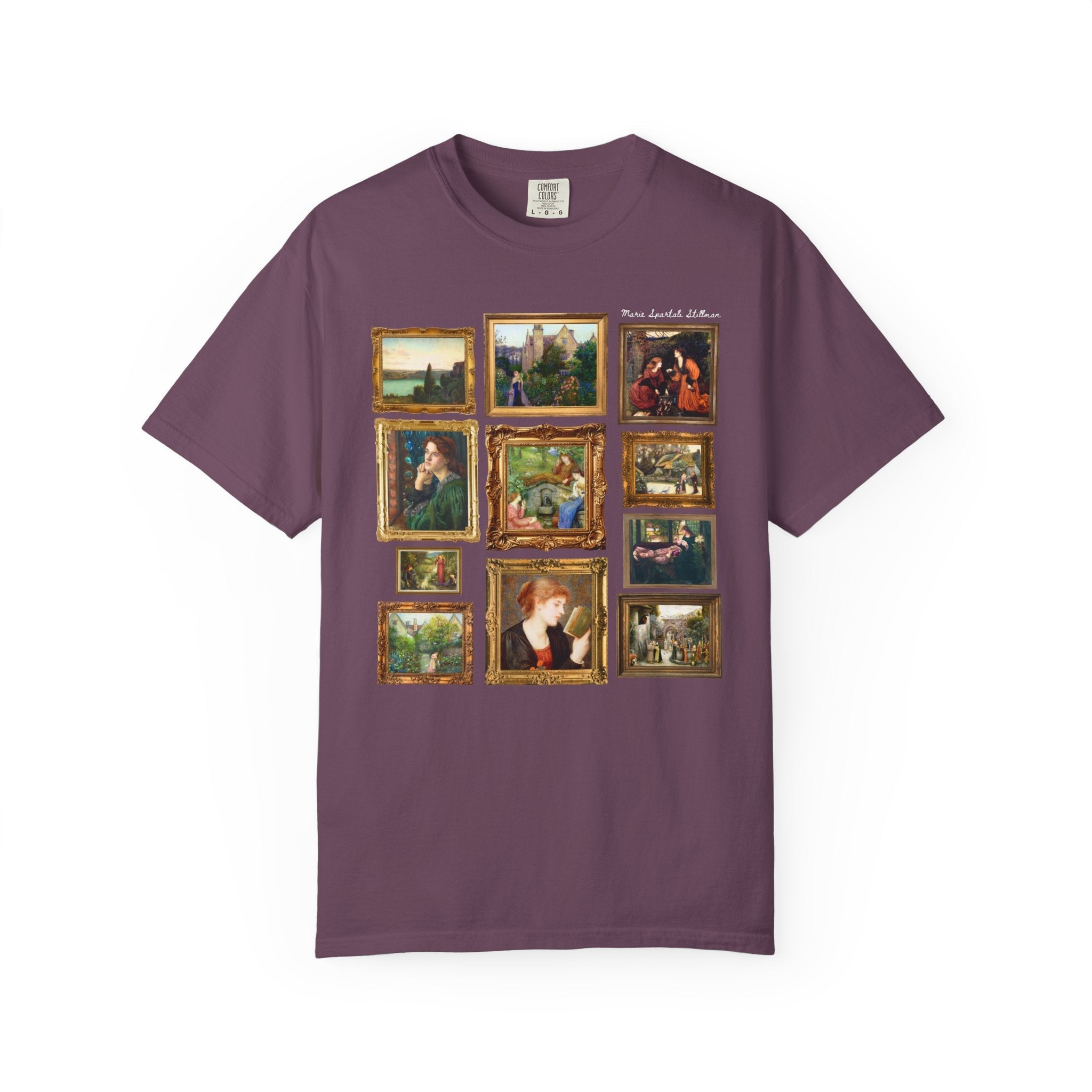 Marie Spartali Stillman Art History Tee Shirt with Gallery Wall Vibe, Women's Art History, 1800s Pre - Raphaelite Brotherhood Famous Paintings - Opal and June