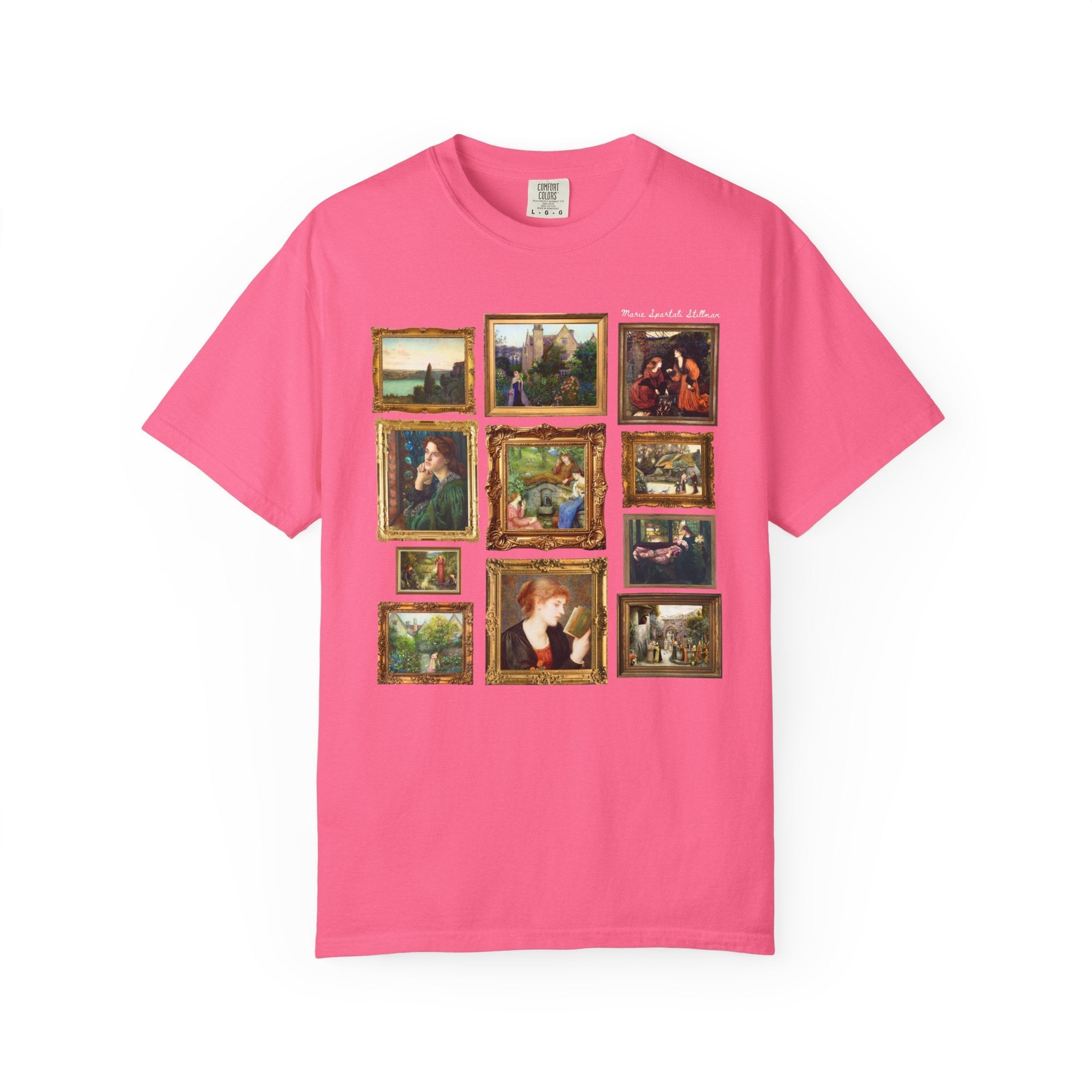 Marie Spartali Stillman Art History Tee Shirt with Gallery Wall Vibe, Women's Art History, 1800s Pre - Raphaelite Brotherhood Famous Paintings - Opal and June