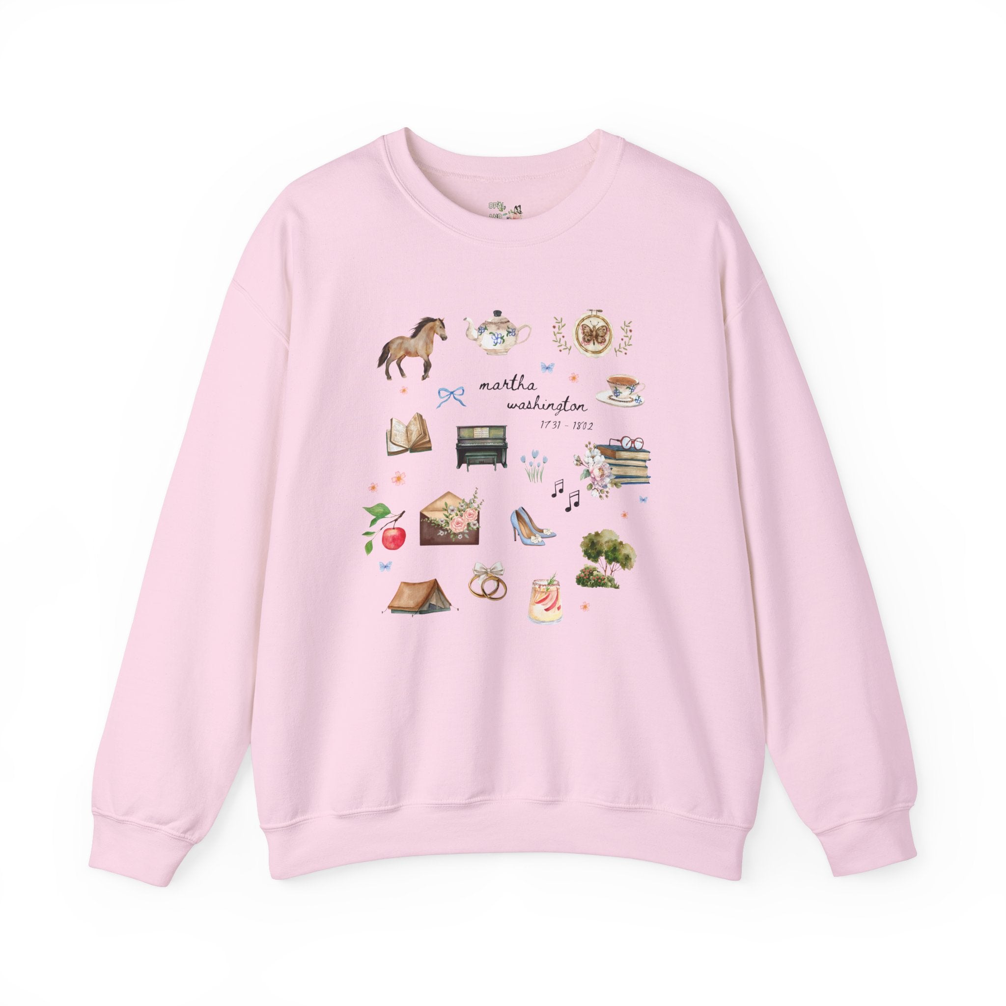 Martha Washigton Sweatshirt: Early American Women's History, Famous First Ladies History Buff Gift, George Washington, US History Major - Opal and June