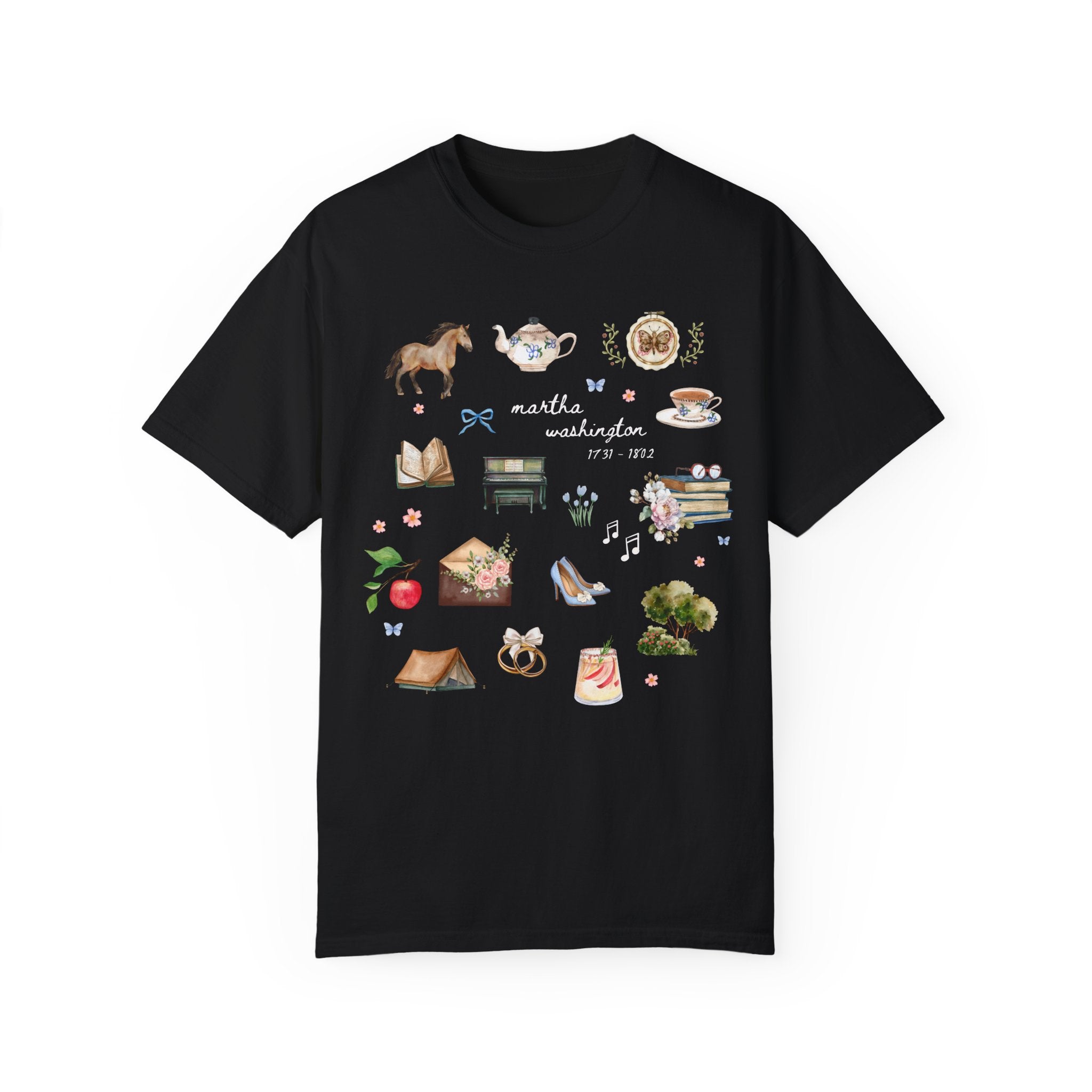 Martha Washigton Tee Shirt: Early American Women's History, Famous First Ladies History Buff Gift, George Washington, US History Major Gift - Opal and June