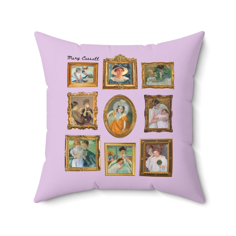 Mary Cassatt Famous Paintings of Women Pillow: 19th Century Impressionist American and French Artist, Mother's Day Gift, Humanites Major - Opal and June