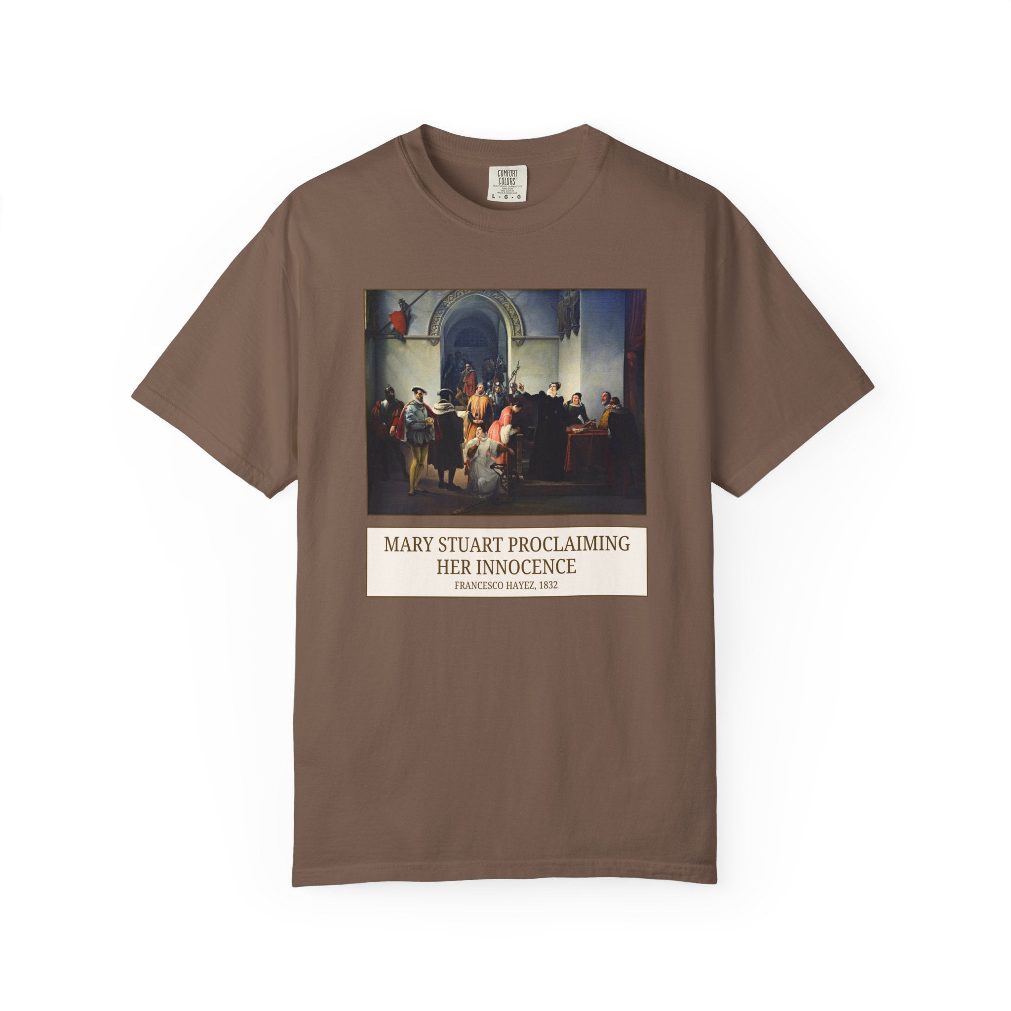 Mary Queen of Scots Art History Tee Shirt, European History Professor, Famous Painting by Francesco Hayez, Famous Queens, History Buff Gift - Opal and June