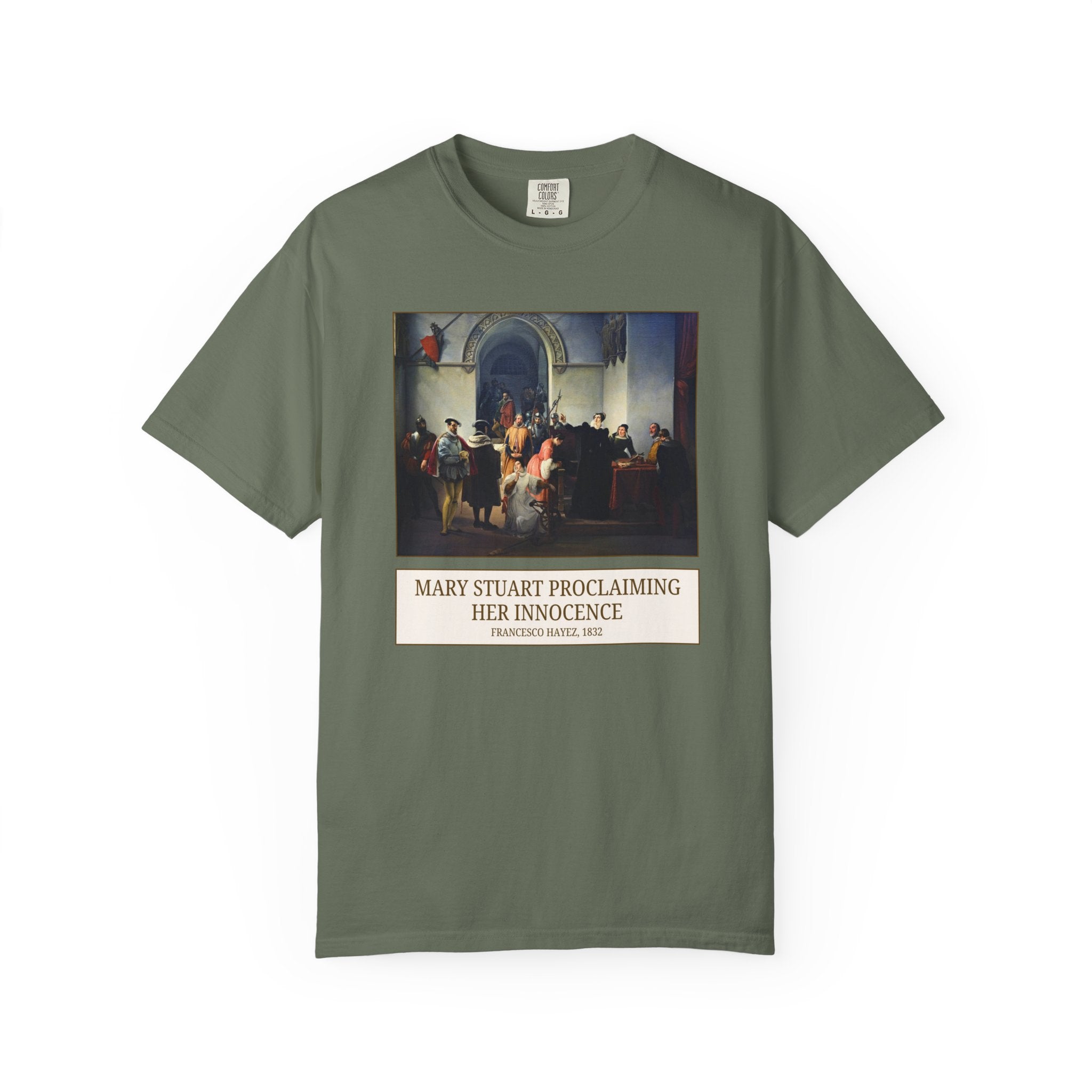 Mary Queen of Scots Art History Tee Shirt, European History Professor, Famous Painting by Francesco Hayez, Famous Queens, History Buff Gift - Opal and June