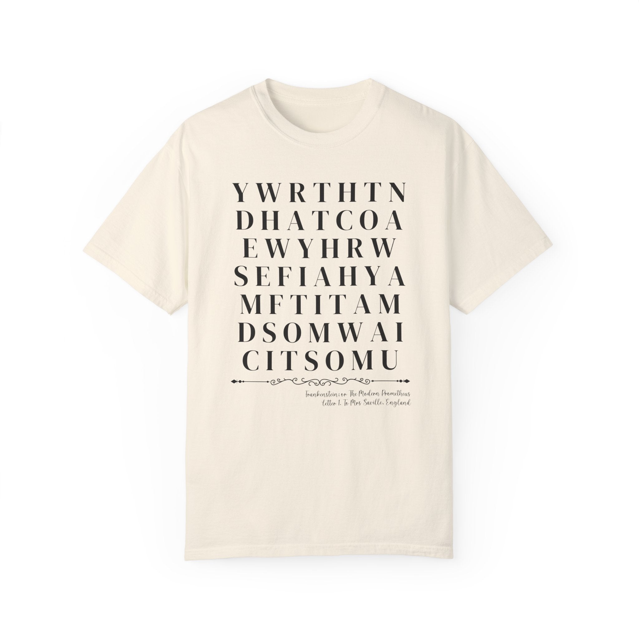 Mary Shelley Frankenstein or the Modern Prometheus Tee Shirt, Gothic Horror Novel, Classic Literature Professor Gift, 19th Century Books - Opal and June