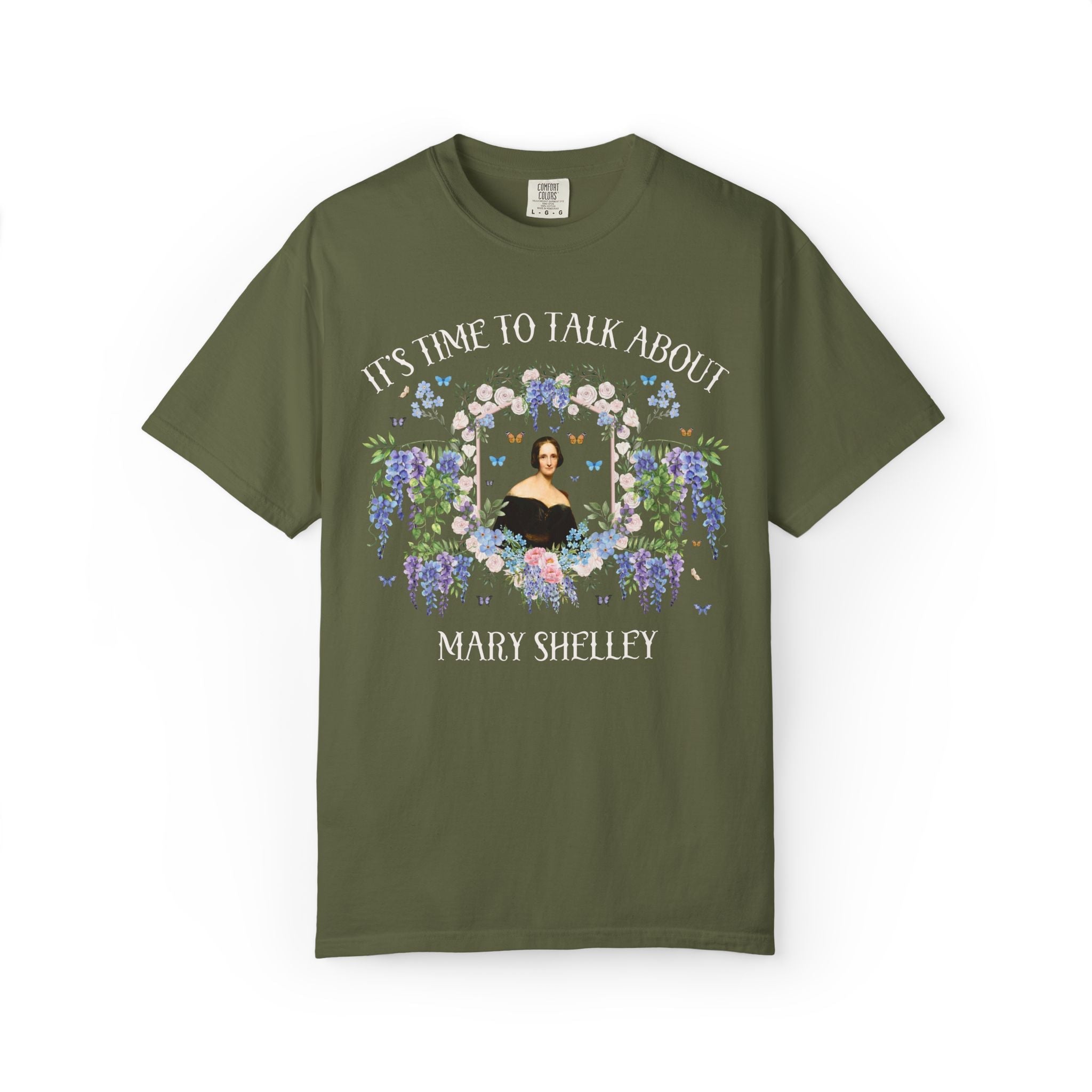 Mary Shelley Gothic History T-Shirt for Book Lover, 19th Century Literature Shirt for Librarian or English Teacher, Spooky English History - Opal and June