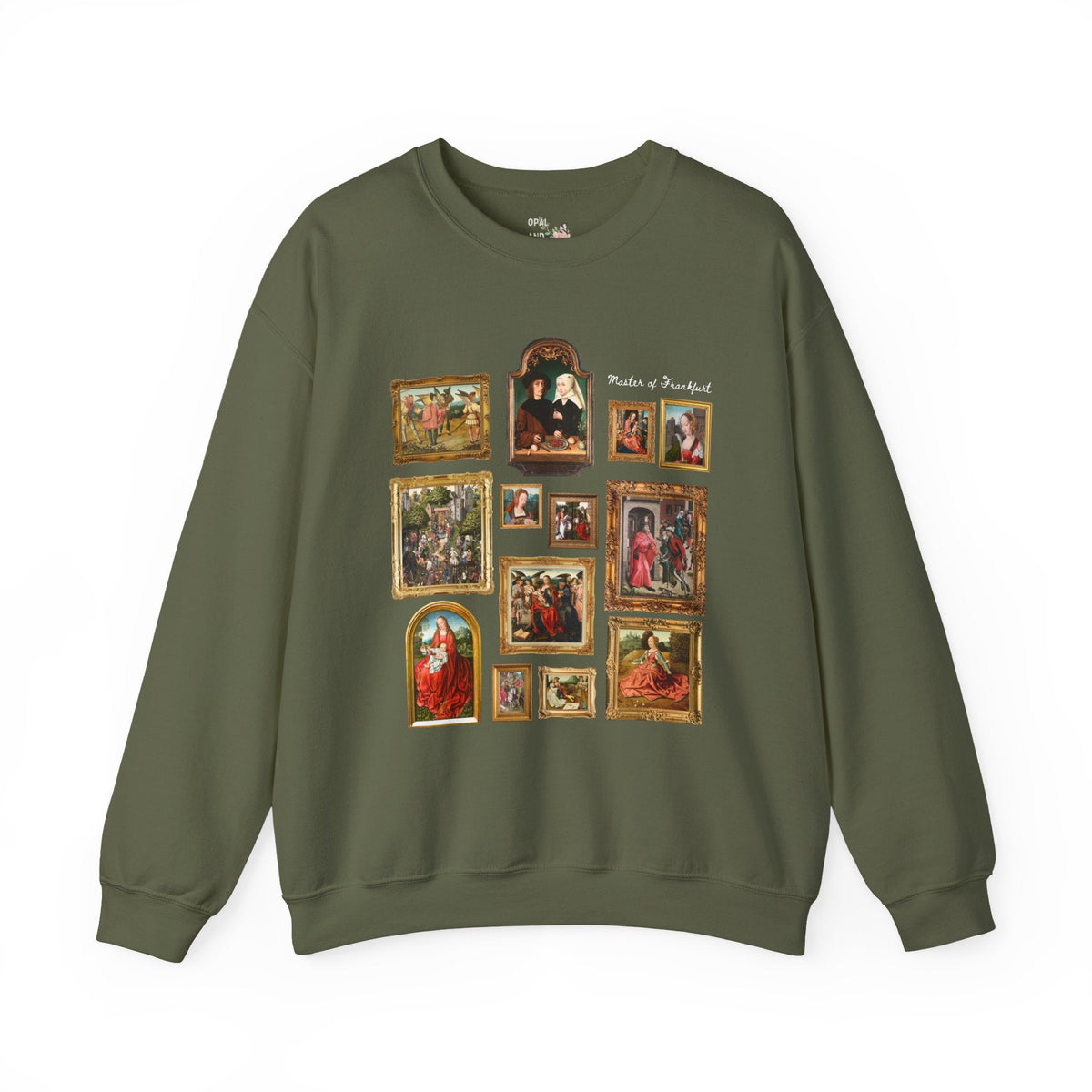 Master of Frankfurt Flemish Renaissance Art History Sweatshirt: Famous Paintings, 15th Century Art Historian Crewneck, Humanities Major or Professor - Opal and June