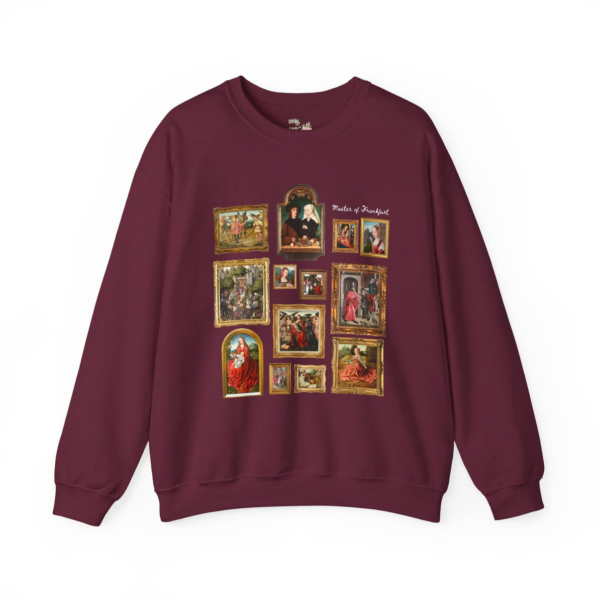 Master of Frankfurt Flemish Renaissance Art History Sweatshirt: Famous Paintings, 15th Century Art Historian Crewneck, Humanities Major or Professor - Opal and June