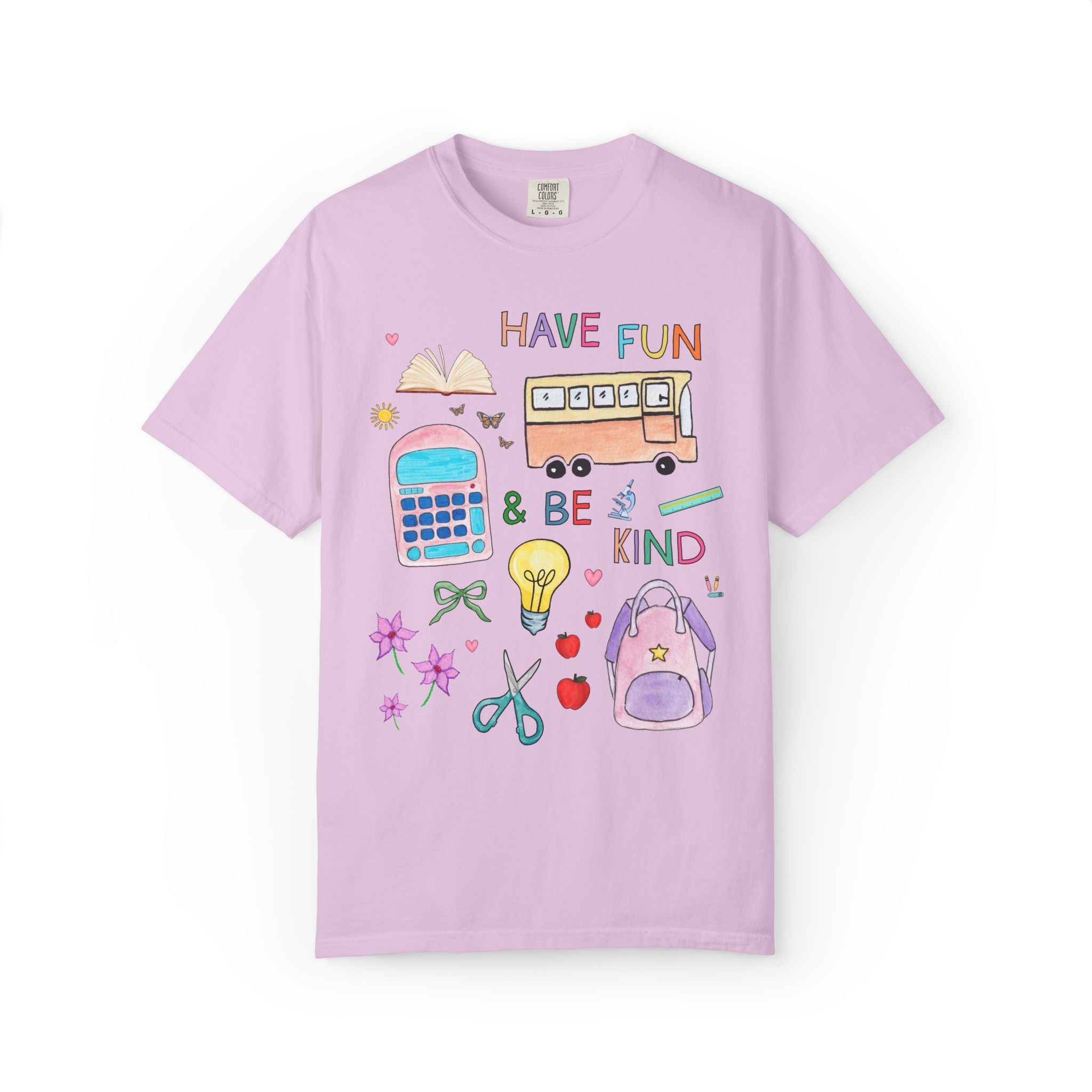 Matching School Teacher Tee Shirt for New School Year: Have Fun and Be Kind, Kitschy 90s Style Paraprofessional Teaching Assistant T-Shirt - Opal and June