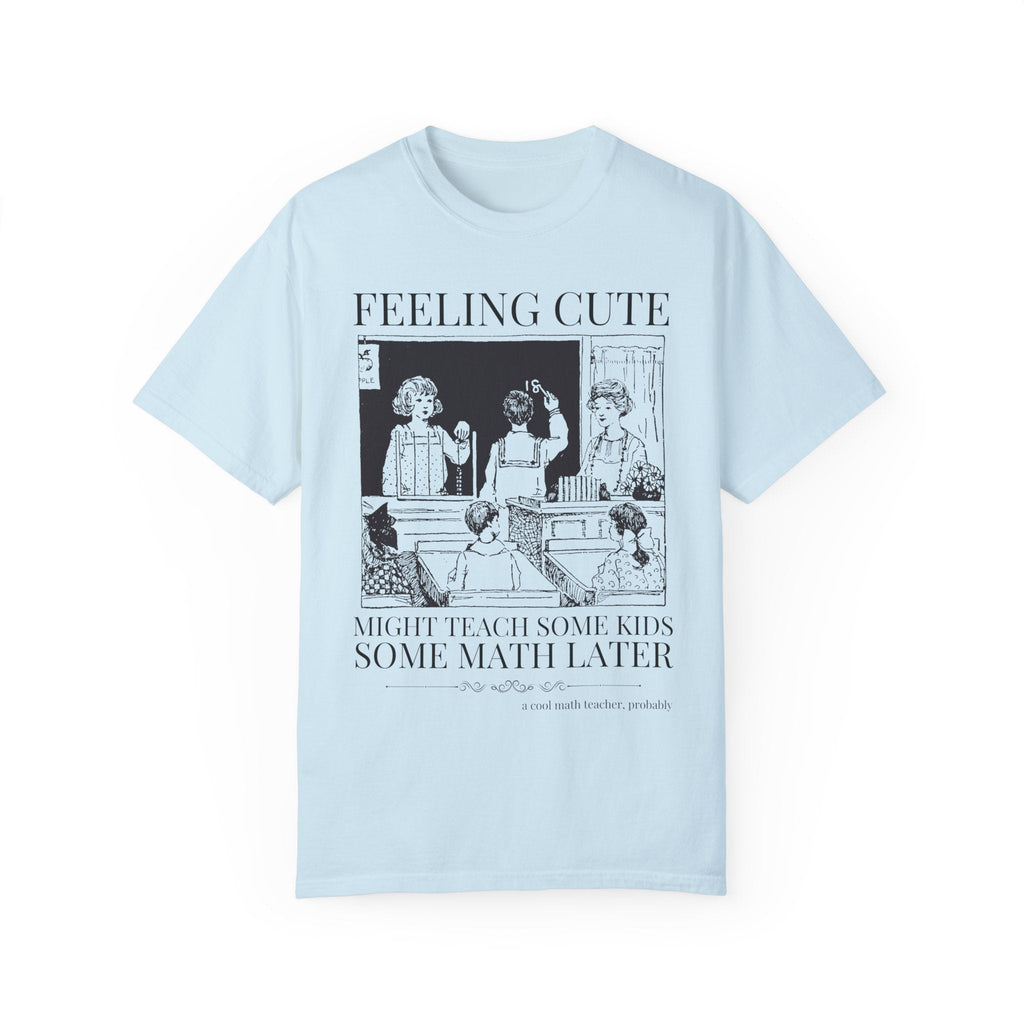 Math Teacher Shirt for Middle School Teacher Who Teaches Math, Funny Saying Vintage Aesthetic Tee for Math Teaching Major, Third Grade Math - Opal and June