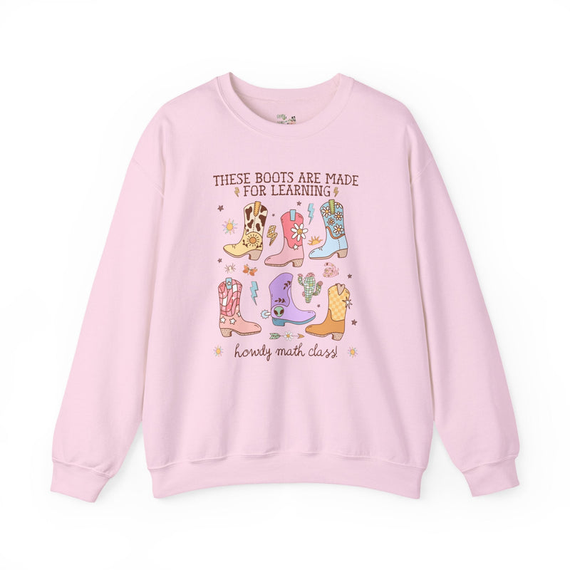 Math Teacher Sweatshirt for Middle School, Junior High Social Algebra Teacher, Math Department Crewneck, Cute Western Aesthetic and Aliens - Opal and June