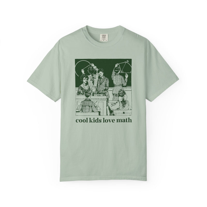 Math Teacher Tee Shirt for Geometry Professor or Algebra Teacher: Cool Kids Love Math, Funny Saying Math Major T-Shirt, Middle School Math - Opal and June