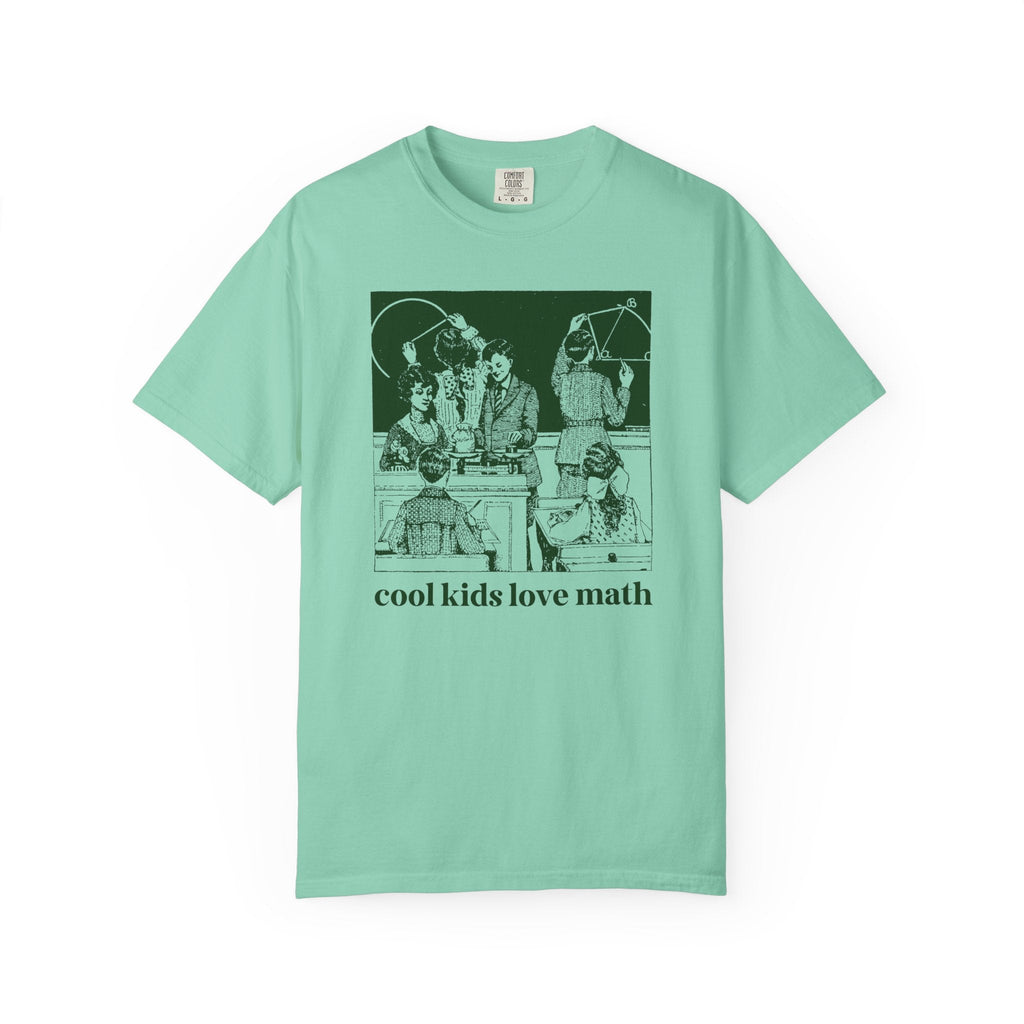 Math Teacher Tee Shirt for Geometry Professor or Algebra Teacher: Cool Kids Love Math, Funny Saying Math Major T-Shirt, Middle School Math - Opal and June
