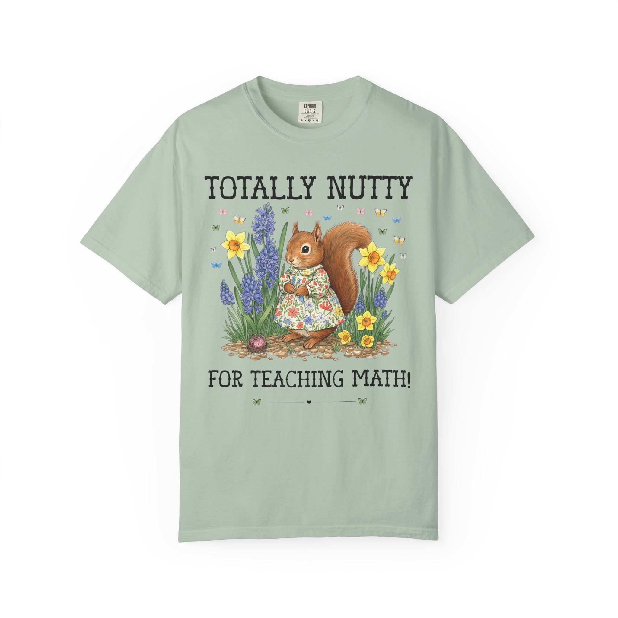 Math Teacher Tee Shirt with Silly Squirrel, Funny Animal Lover T-Shirt, Middle School Math Teacher, Algebra Teacher Gift, Geometry Teacher - Opal and June