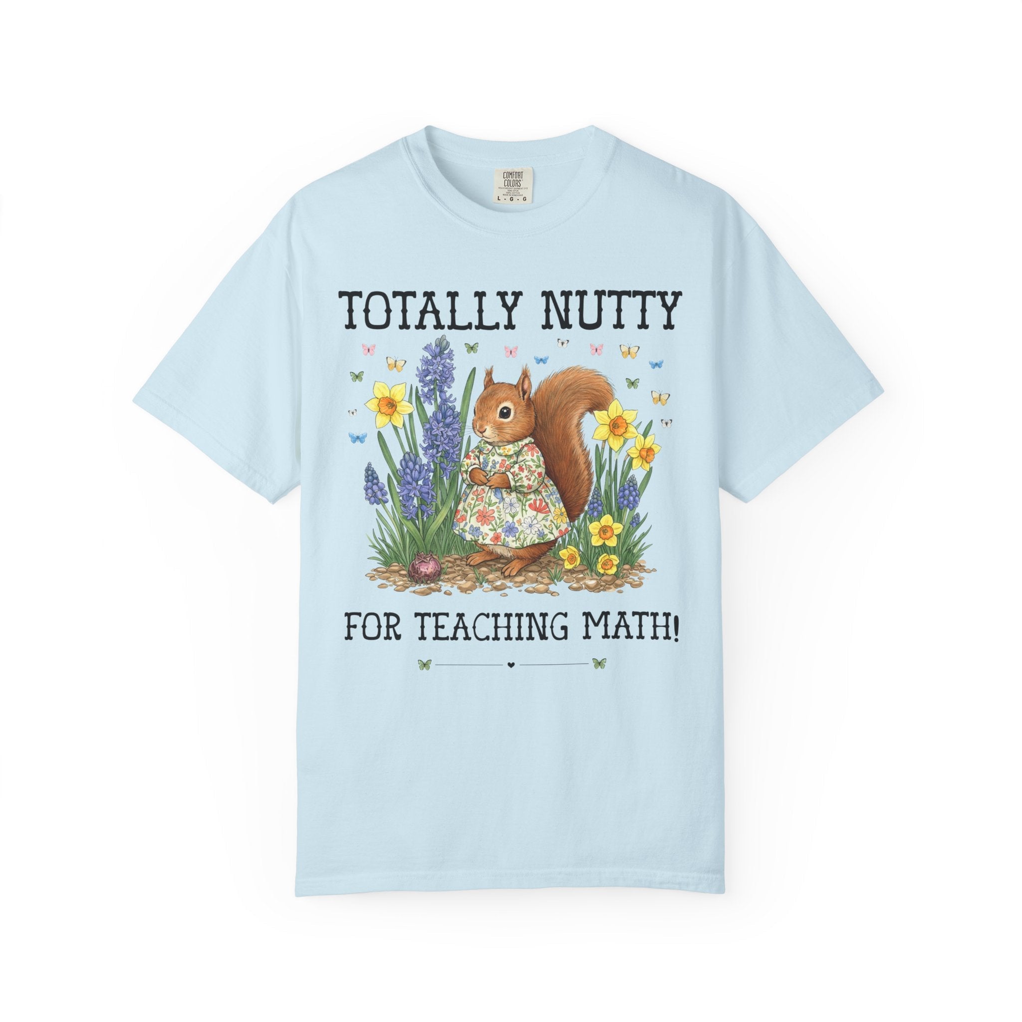 Math Teacher Tee Shirt with Silly Squirrel, Funny Animal Lover T-Shirt, Middle School Math Teacher, Algebra Teacher Gift, Geometry Teacher - Opal and June