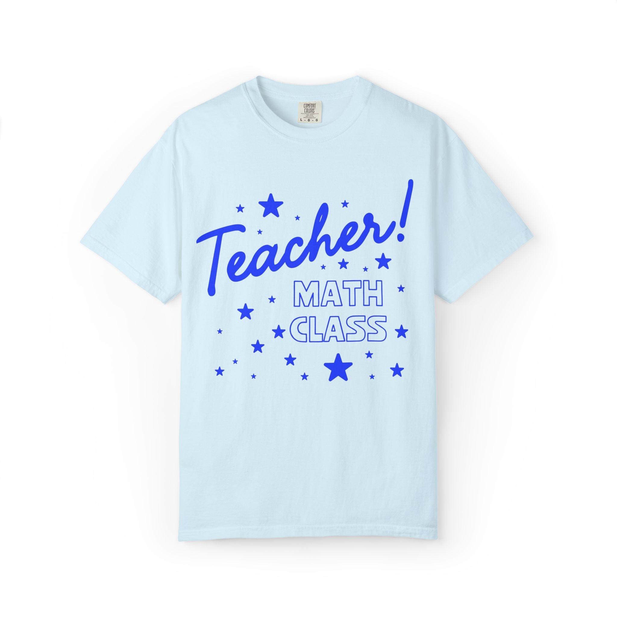 Math Teacher Tee Shirt with Stars - Opal and June