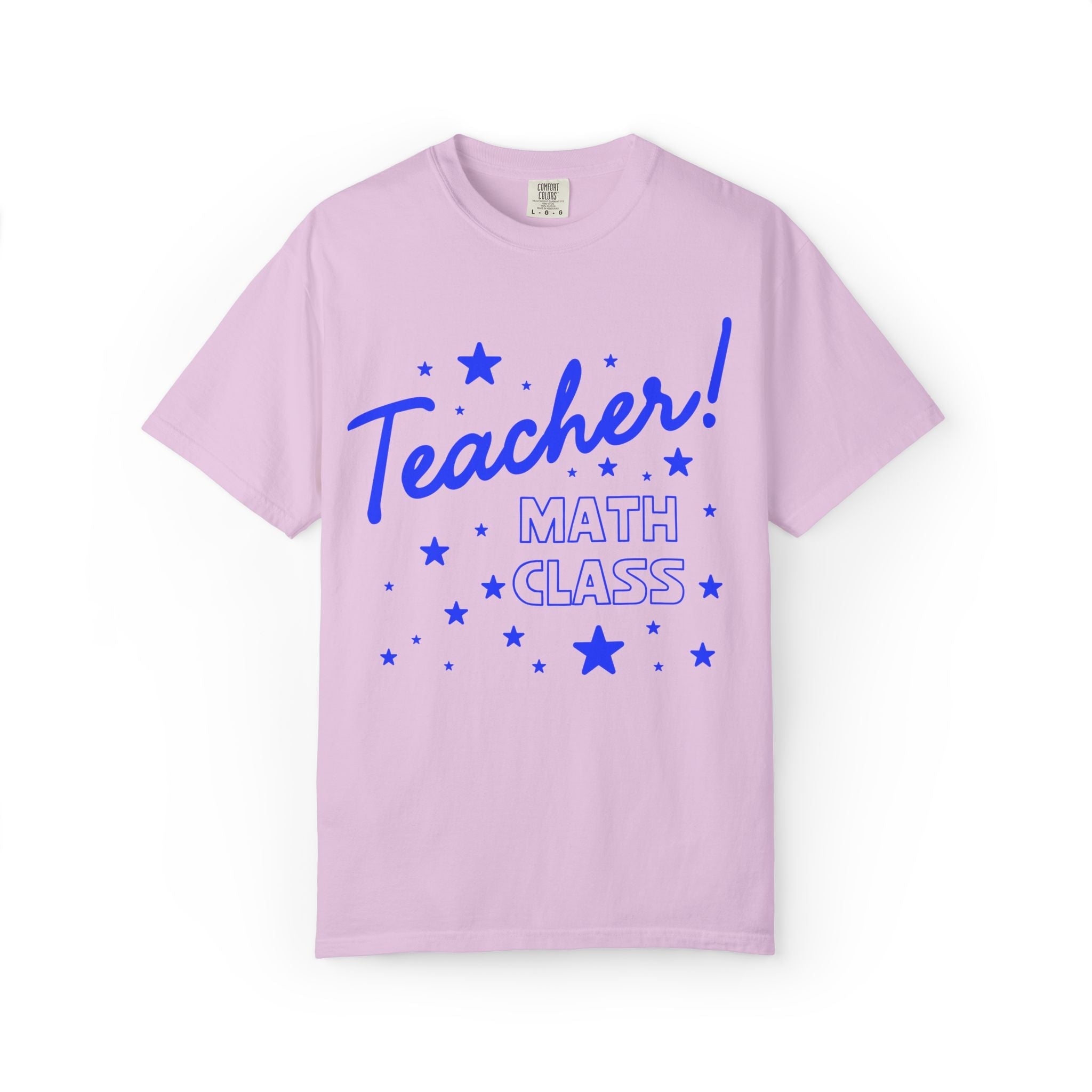 Math Teacher Tee Shirt with Stars - Opal and June