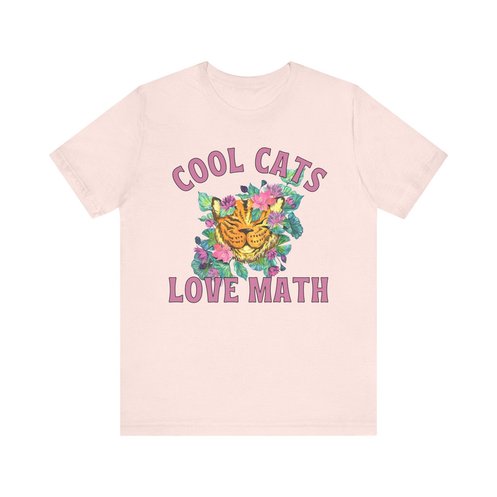 Math Tee Shirt: Cool Cats Love Math - Opal and June