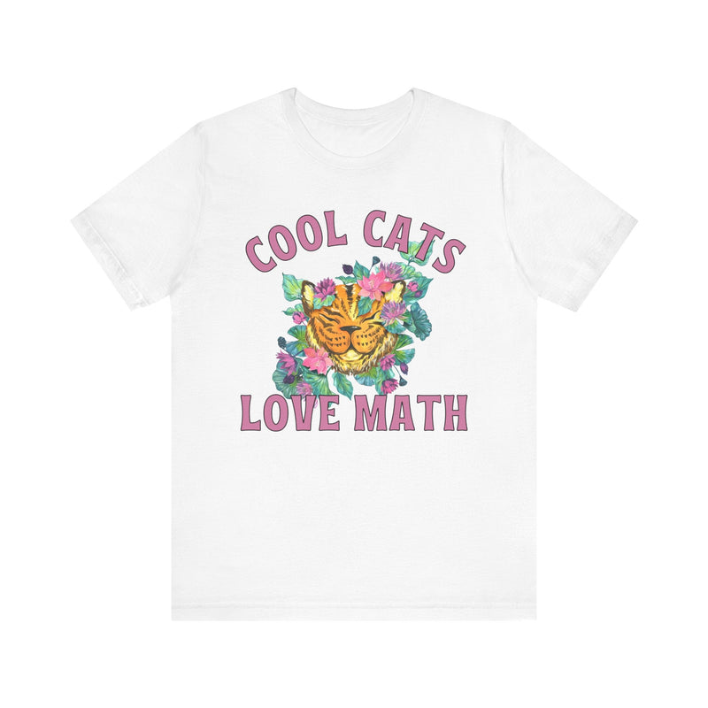 Math Tee Shirt: Cool Cats Love Math - Opal and June