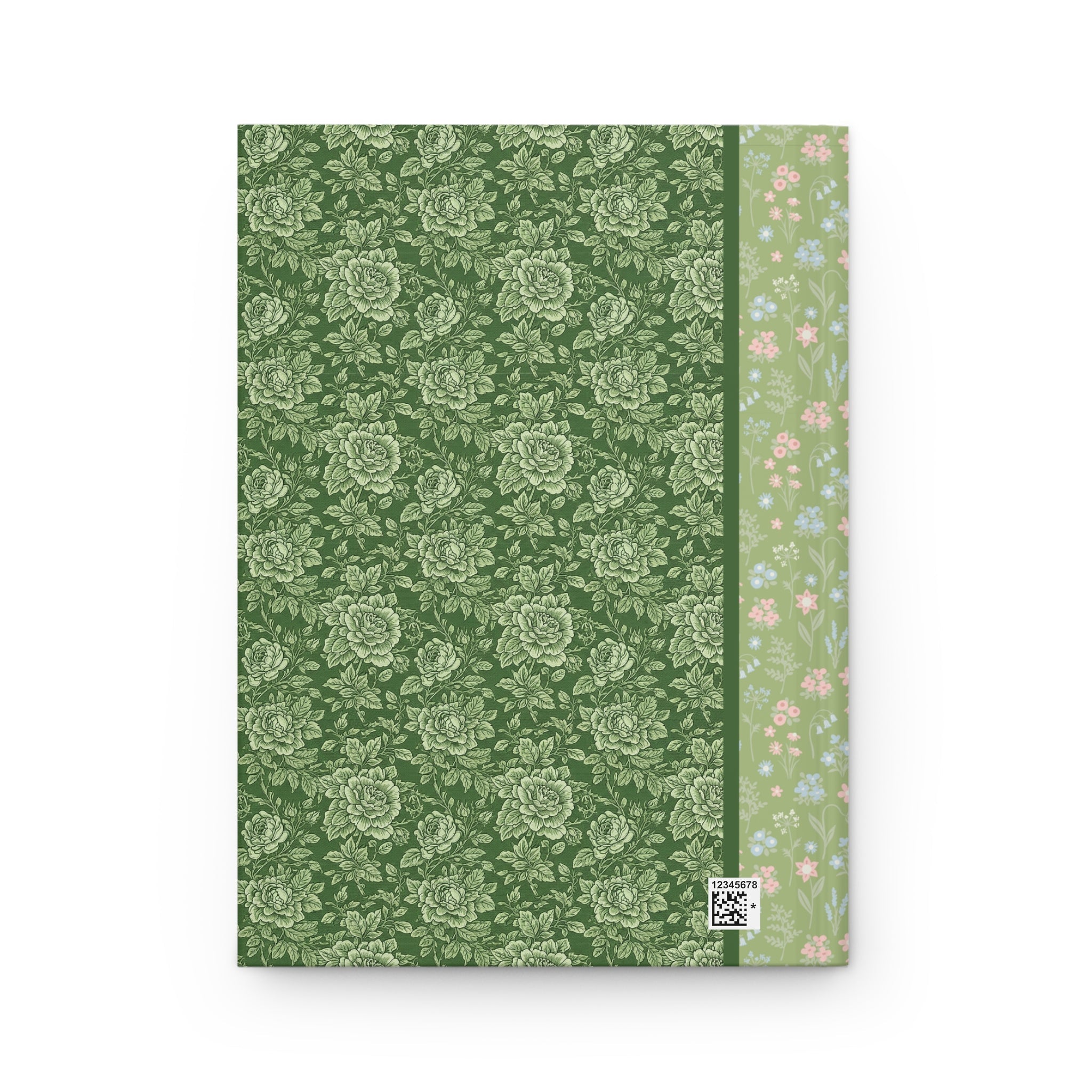 Maximalist Green Floral Notebook for Garden Lover or Friend Who Loves Flowers, Cute Dopamine Aesthetic Journal - Opal and June