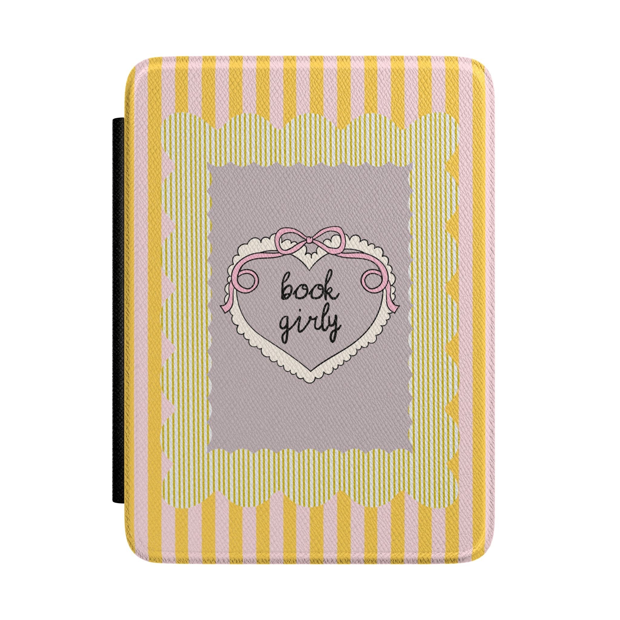 Maximalist Striped Book Girly Ebook Case for Bookworm Who Loves Color, Cute Romance Reader Fiction Present, Bookish Gift for Daughter - Opal and June