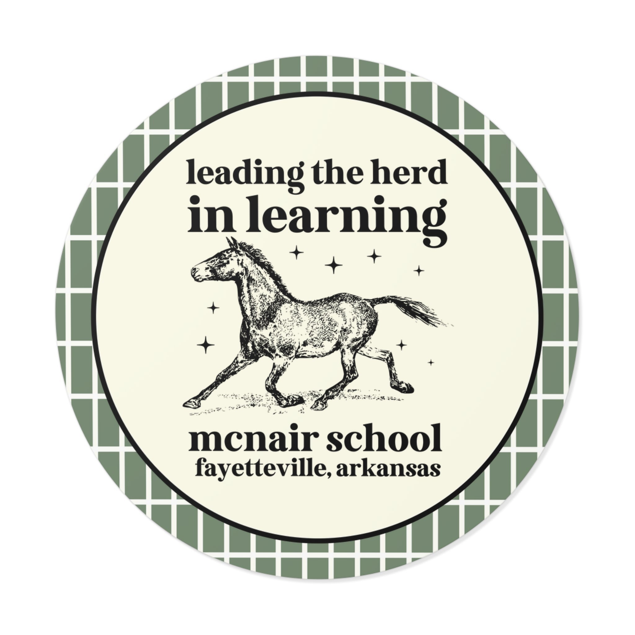 McNair Middle School Leading the Herd Sticker | FPS + Opal and June Sticker, Fayetteville Public Schools - Opal and June