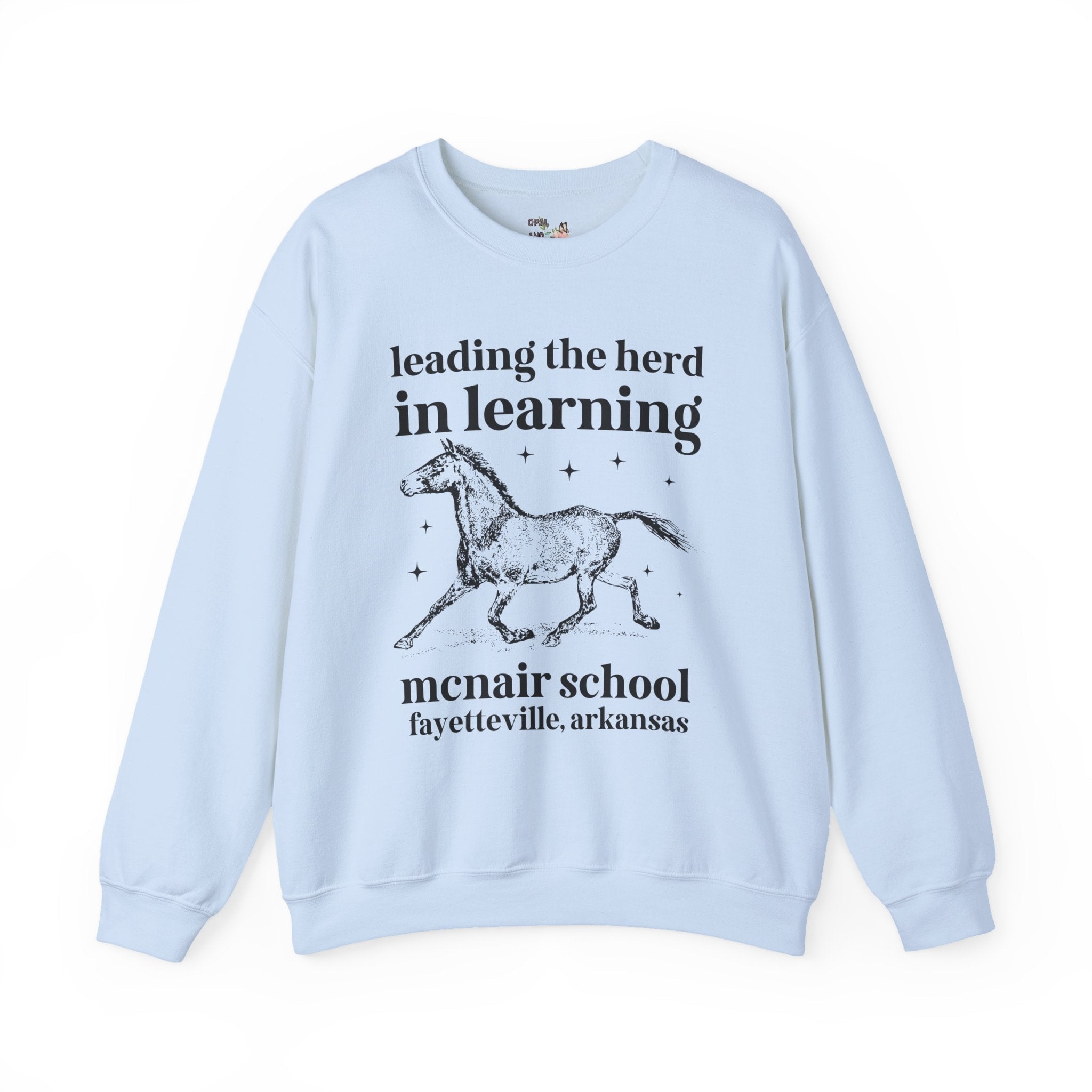 McNair Middle School Leading the Herd Sweatshirt | FPS + Opal and June Sweatshirt, Fayetteville Public Schools - Opal and June