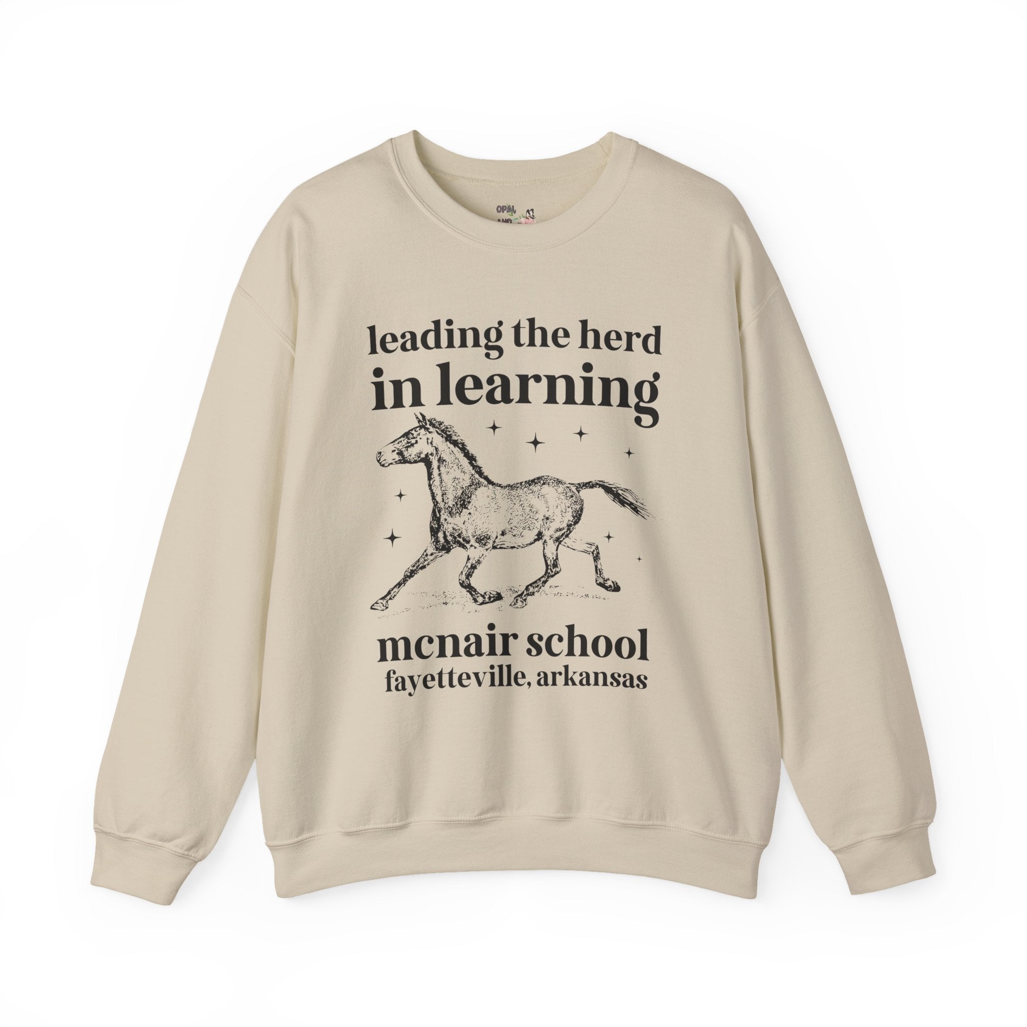 McNair Middle School Leading the Herd Sweatshirt | FPS + Opal and June Sweatshirt, Fayetteville Public Schools - Opal and June