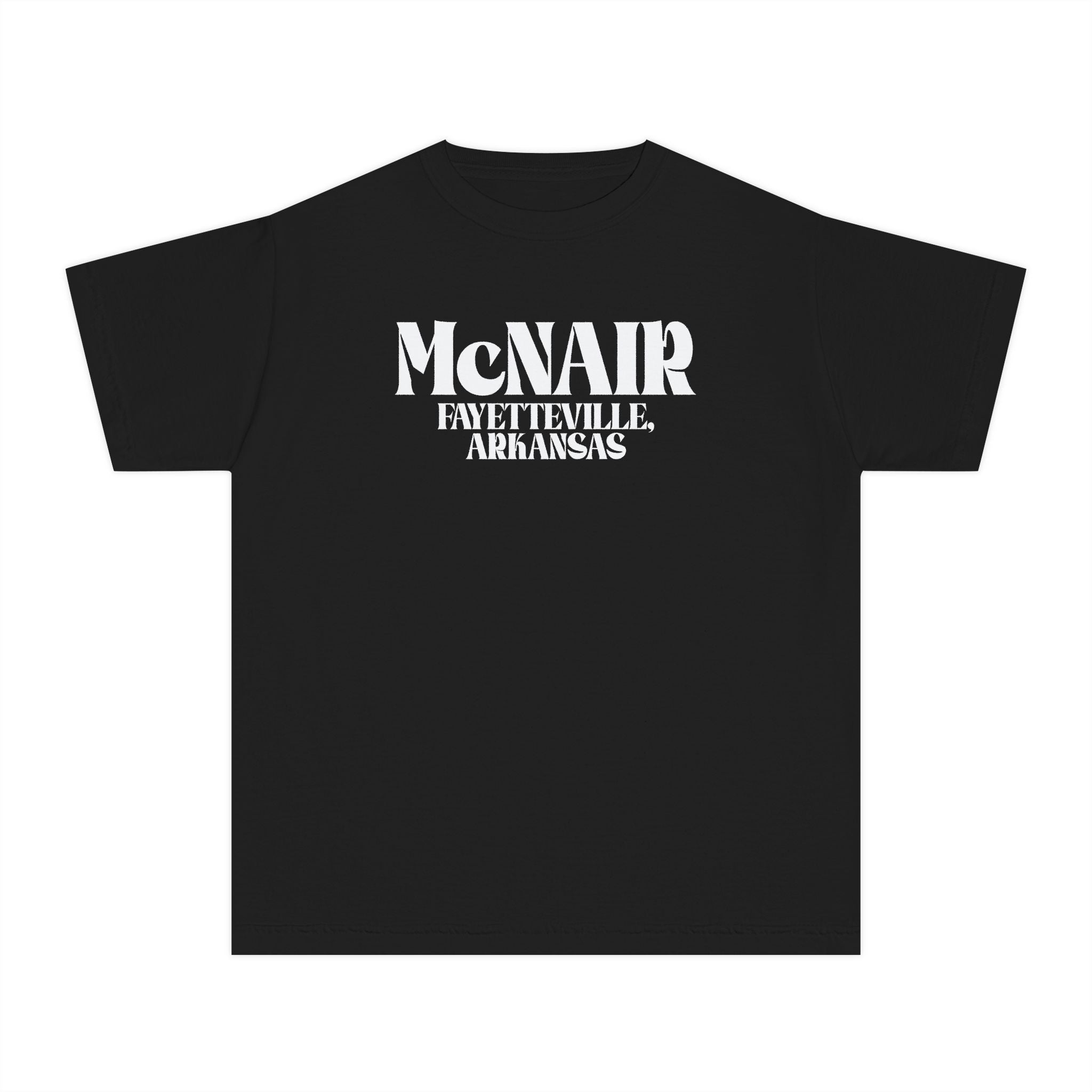 McNair Middle School: Retro Block Text | FPS + Opal and June Kids T-Shirt, Fayetteville Public Schools - Opal and June